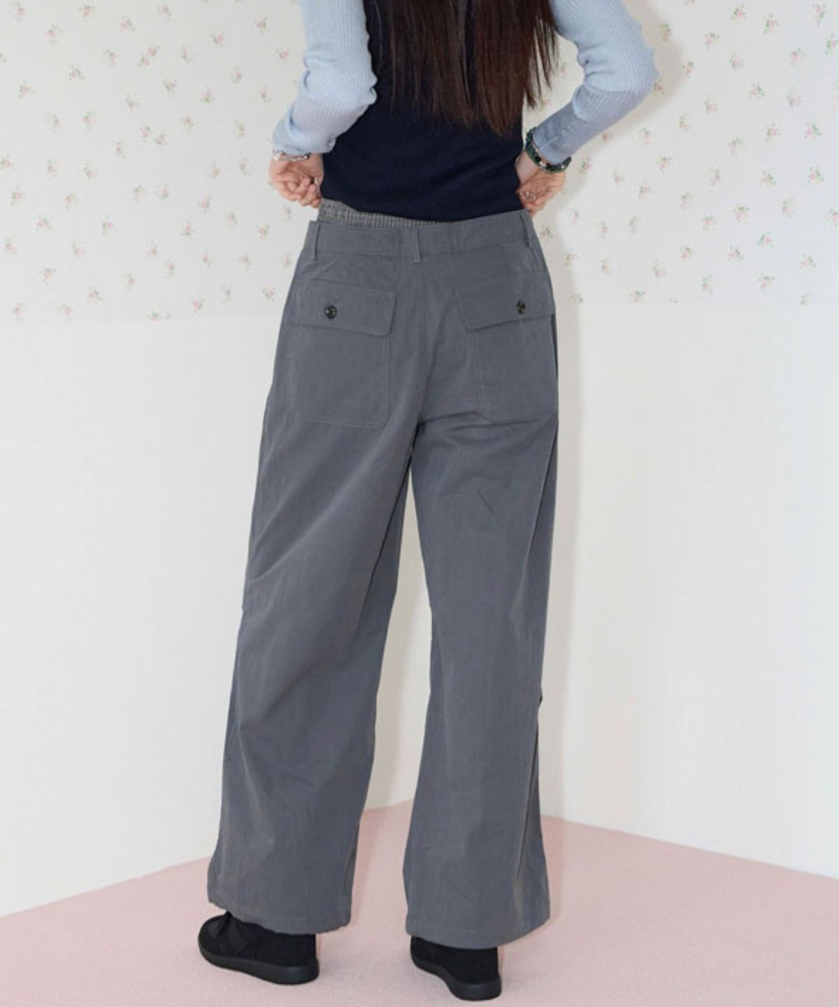 쿨키튼(KOOLKITTEN) Double Waist Utility Pants 2colors