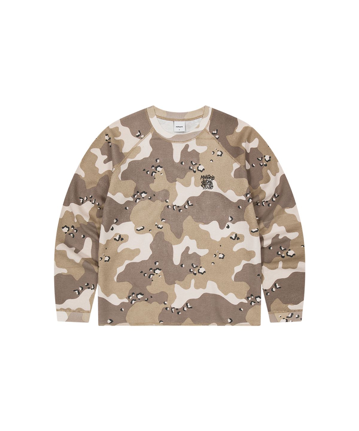 마하그리드(MAHAGRID) SLASH LOGO WAFFLE LONG SLEEVE 4colors