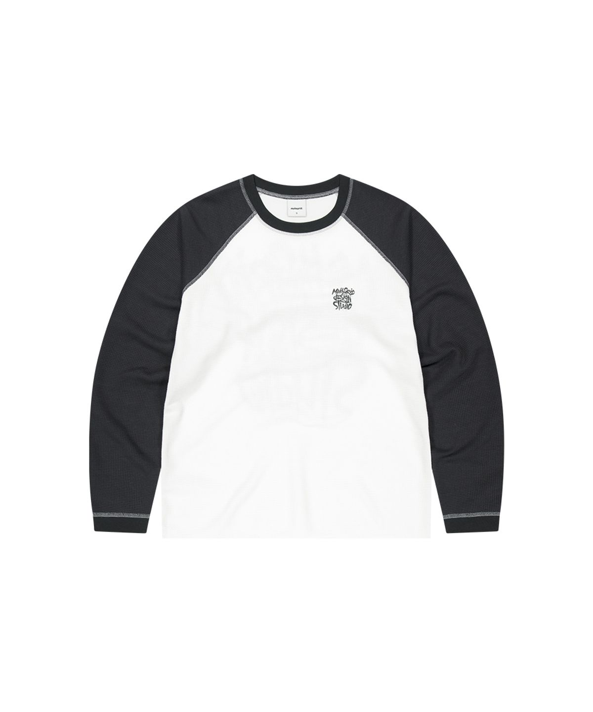 마하그리드(MAHAGRID) SLASH LOGO WAFFLE LONG SLEEVE 4colors