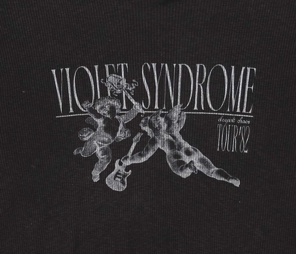 서피스에디션(SURFACE EDITION) ROCK&ROLL CUPID RIB TSHIRT_BLACK L