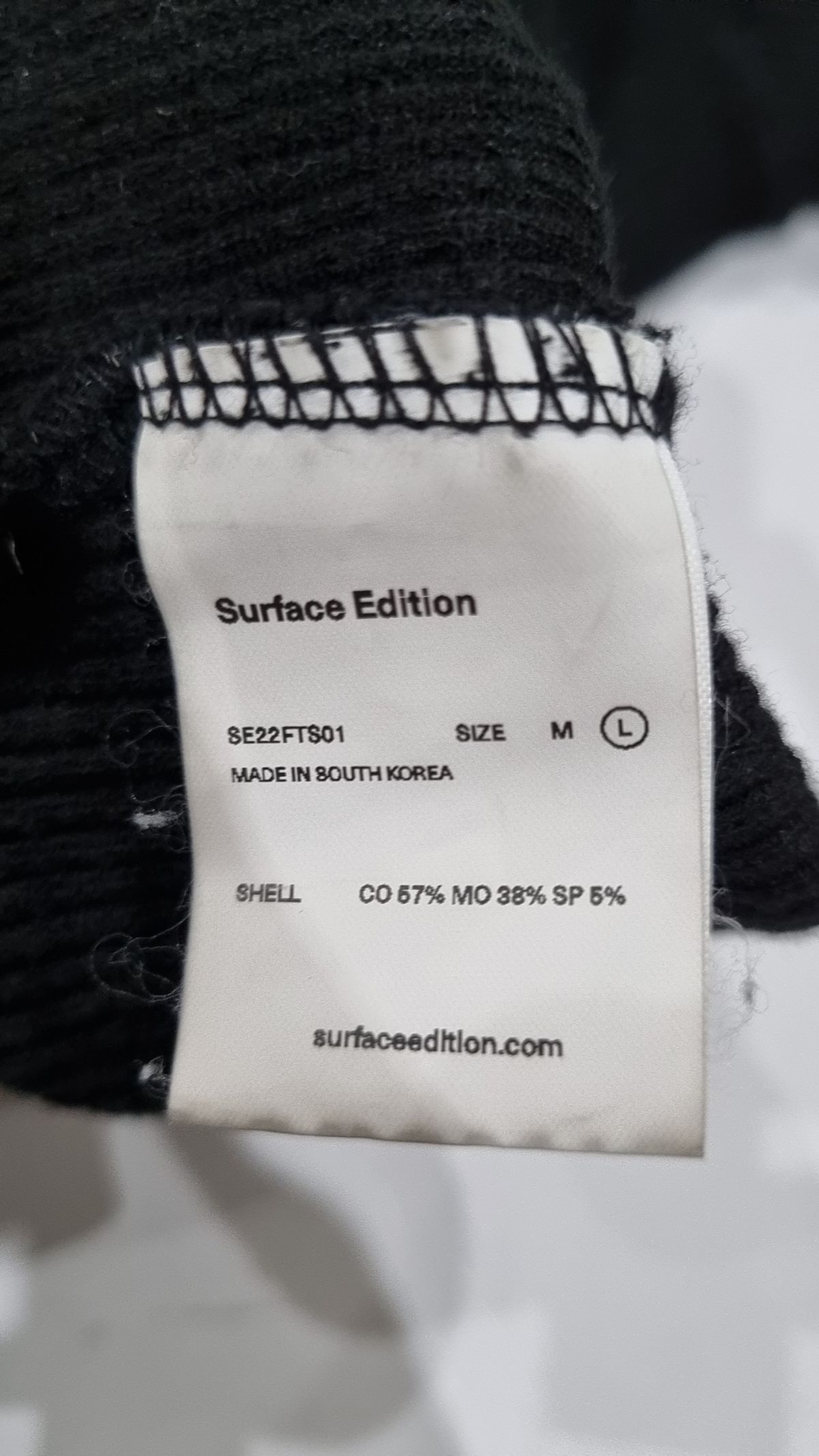 서피스에디션(SURFACE EDITION) ROCK&ROLL CUPID RIB TSHIRT_BLACK L