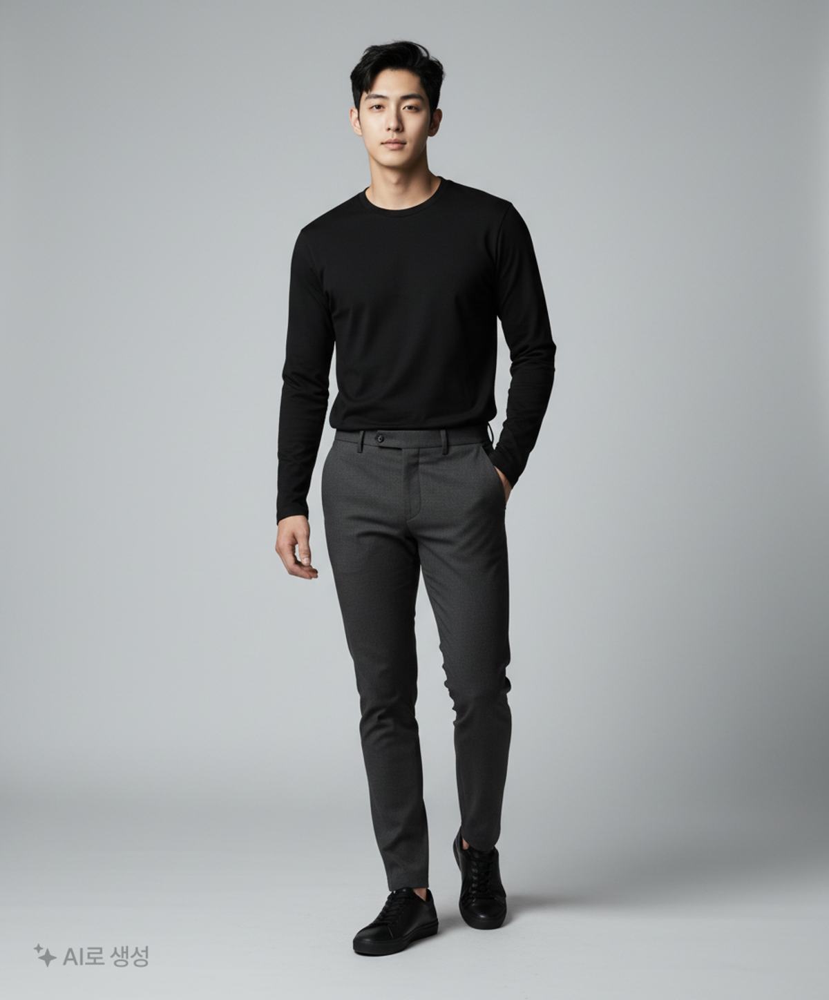 무신사 스탠다드(MUSINSA STANDARD) 긴소매 티셔츠 S