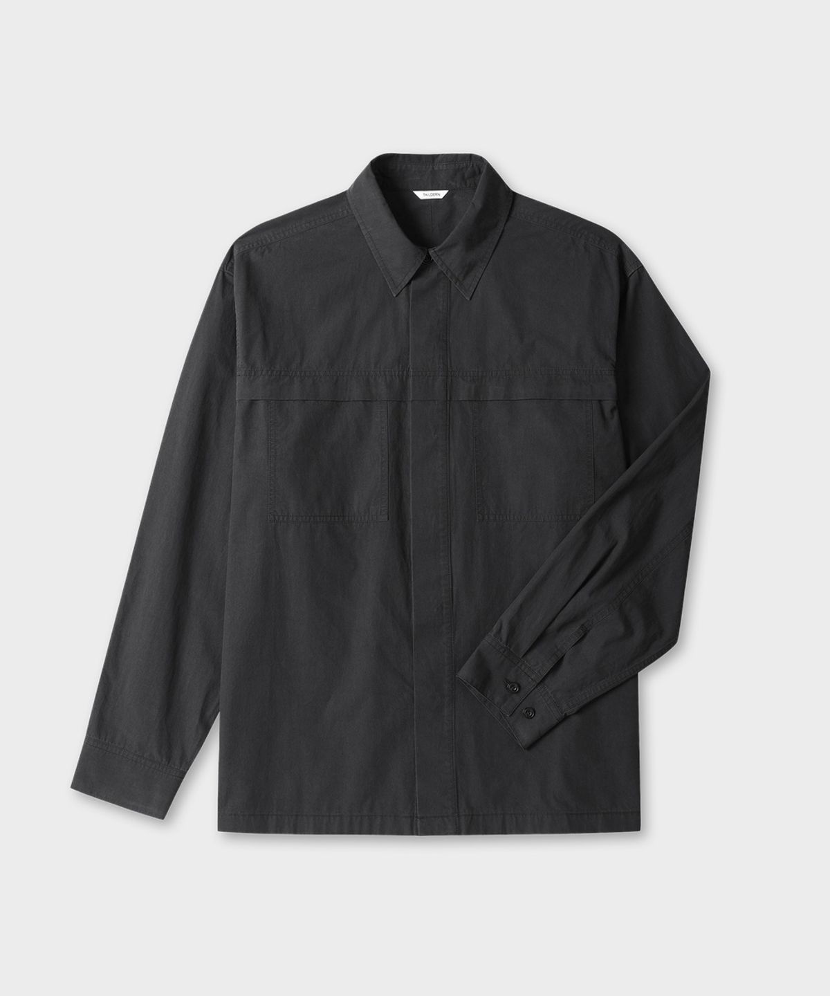 테일던(TAILDERN) Sachs Cotton Shirts Jacket Black
