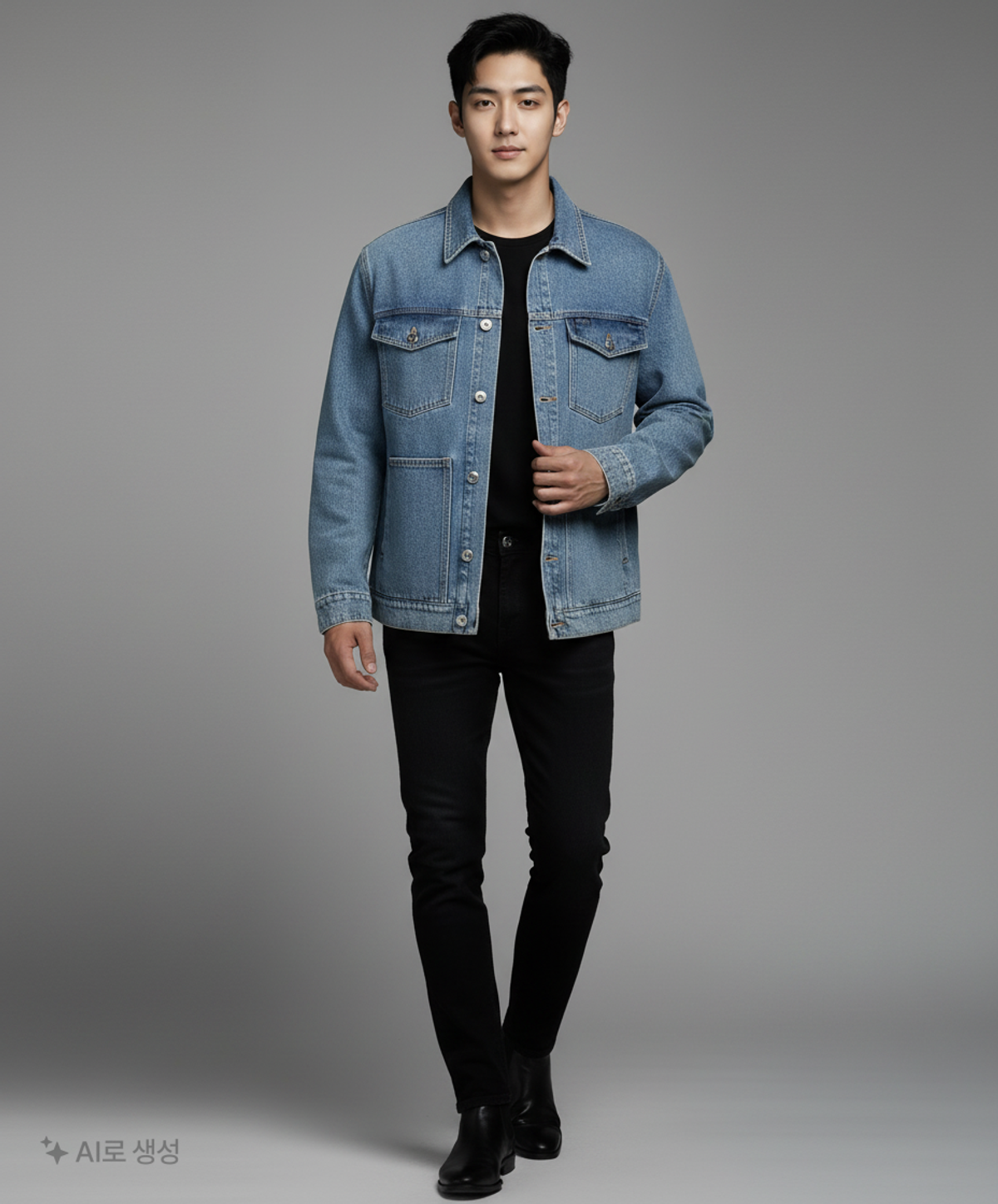 게스(GUESS) 데님/트러커 재킷 L