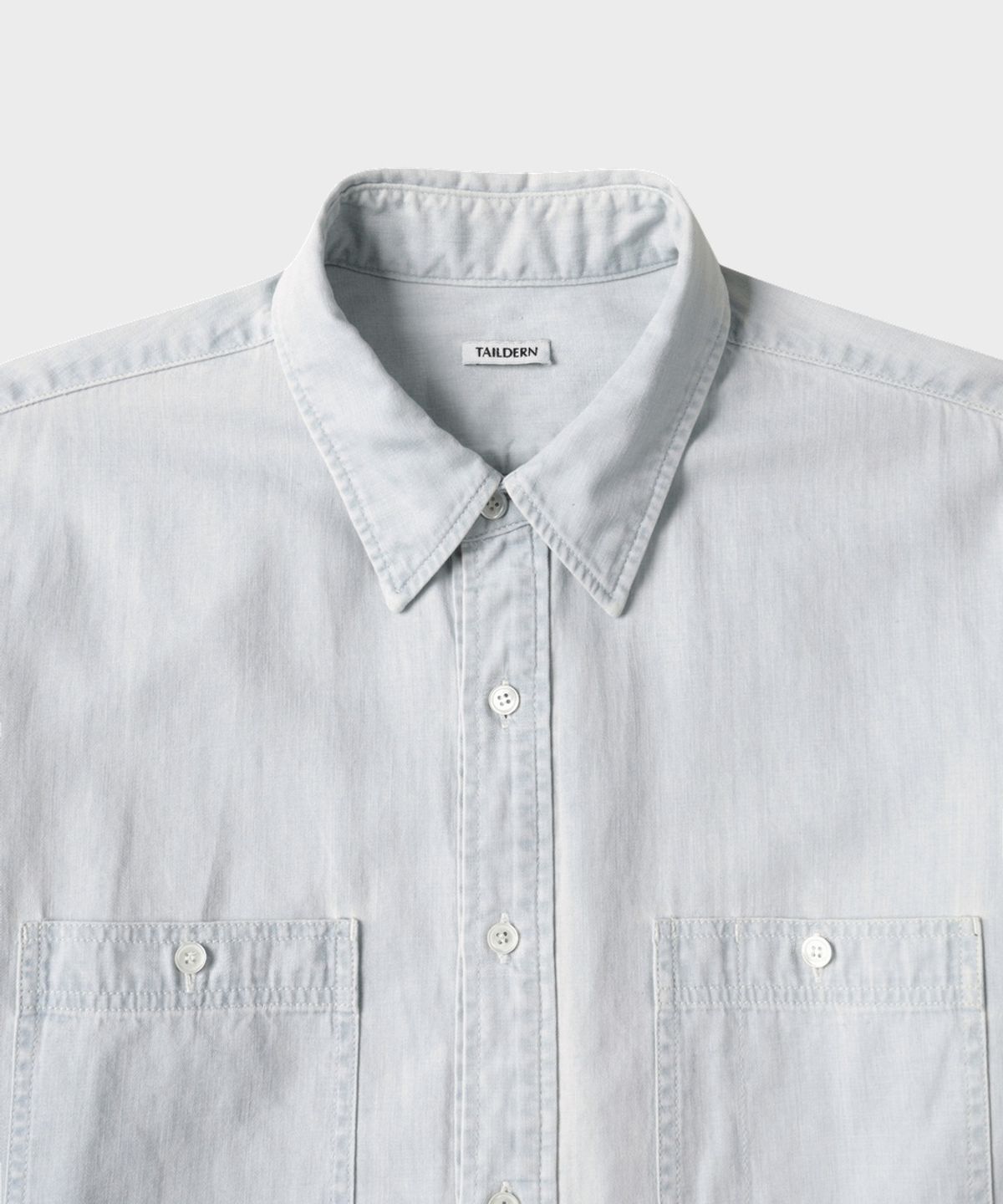 테일던(TAILDERN) Ennis Denim Shirts Light Weight Cotton Light Blue