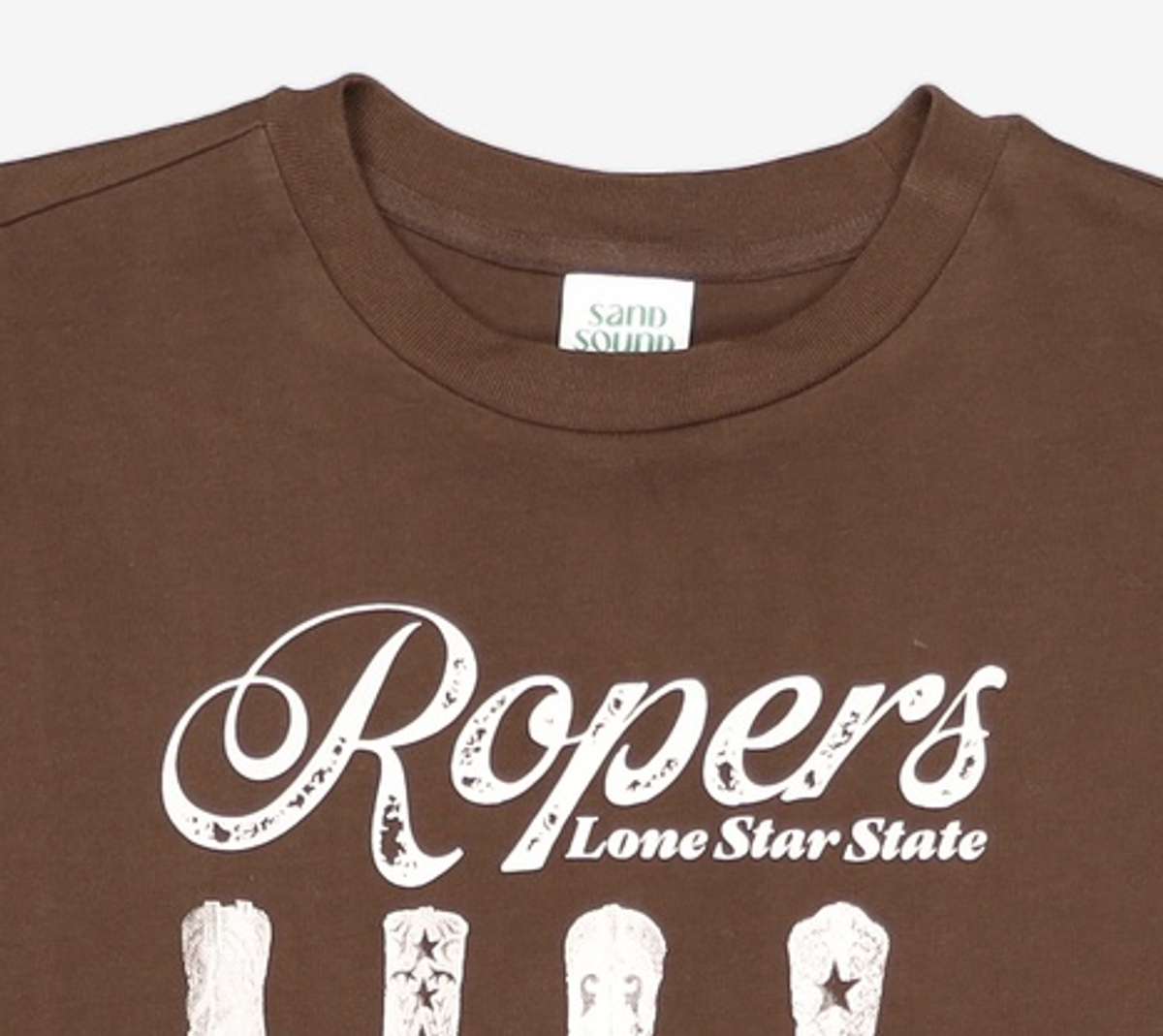 샌드 사운드(SAND SOUND) Boots Graphic TShirt  Brown S