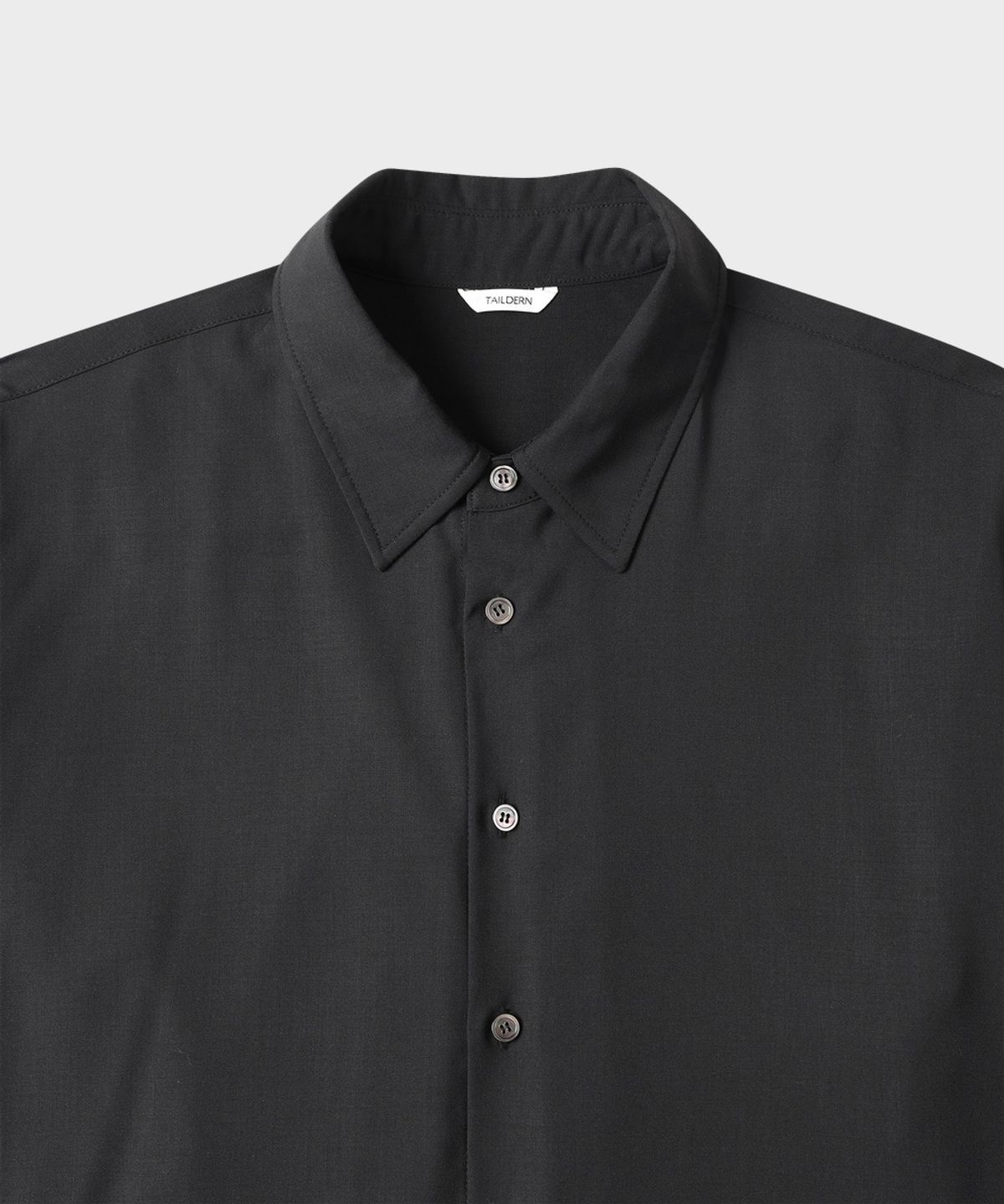 테일던(TAILDERN) Issac Wool blend Shirts Black