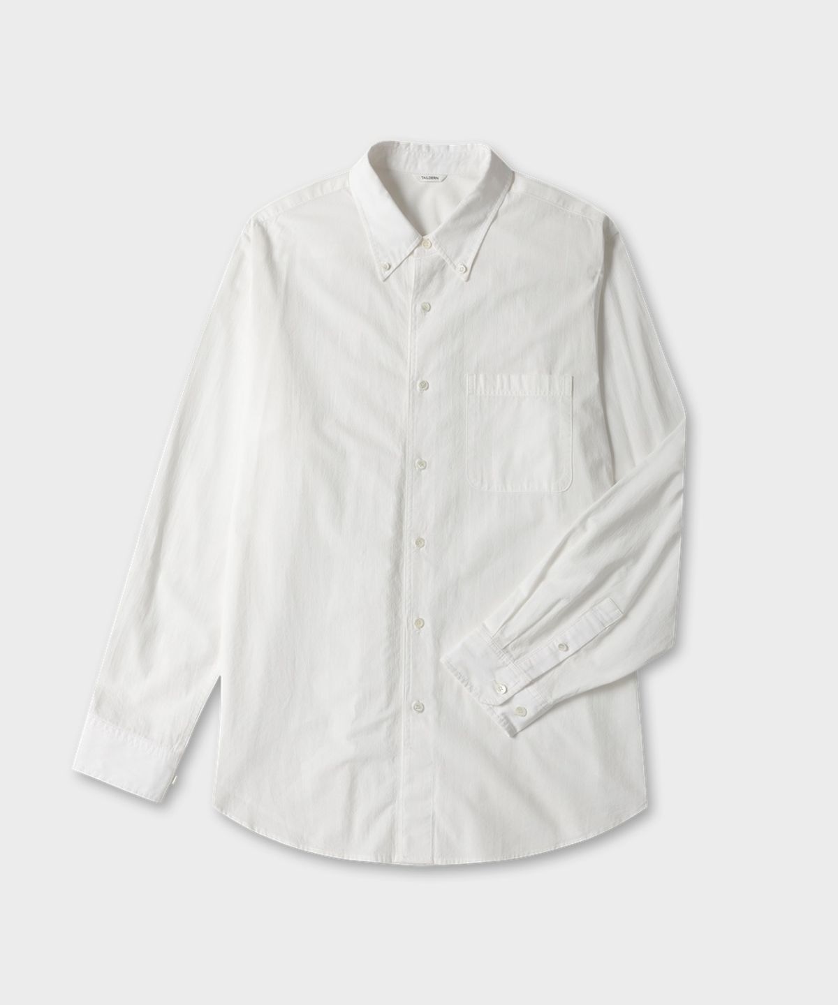 테일던(TAILDERN) Miles Button Down Shirts Airy Cotton White