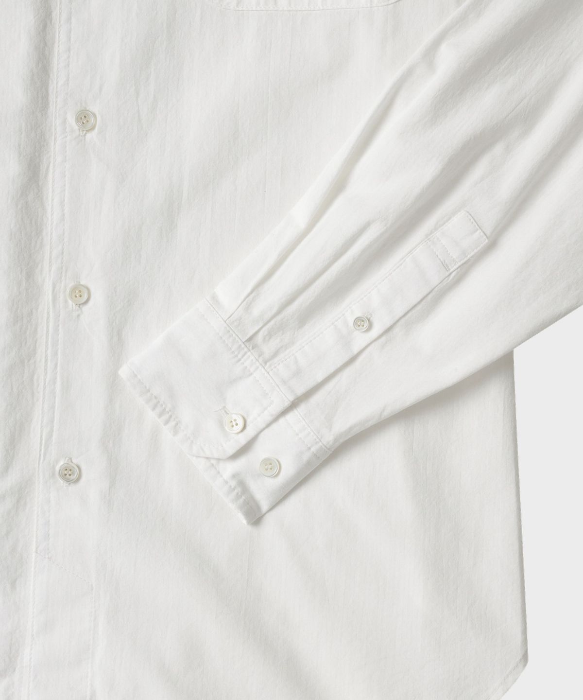 테일던(TAILDERN) Miles Button Down Shirts Airy Cotton White