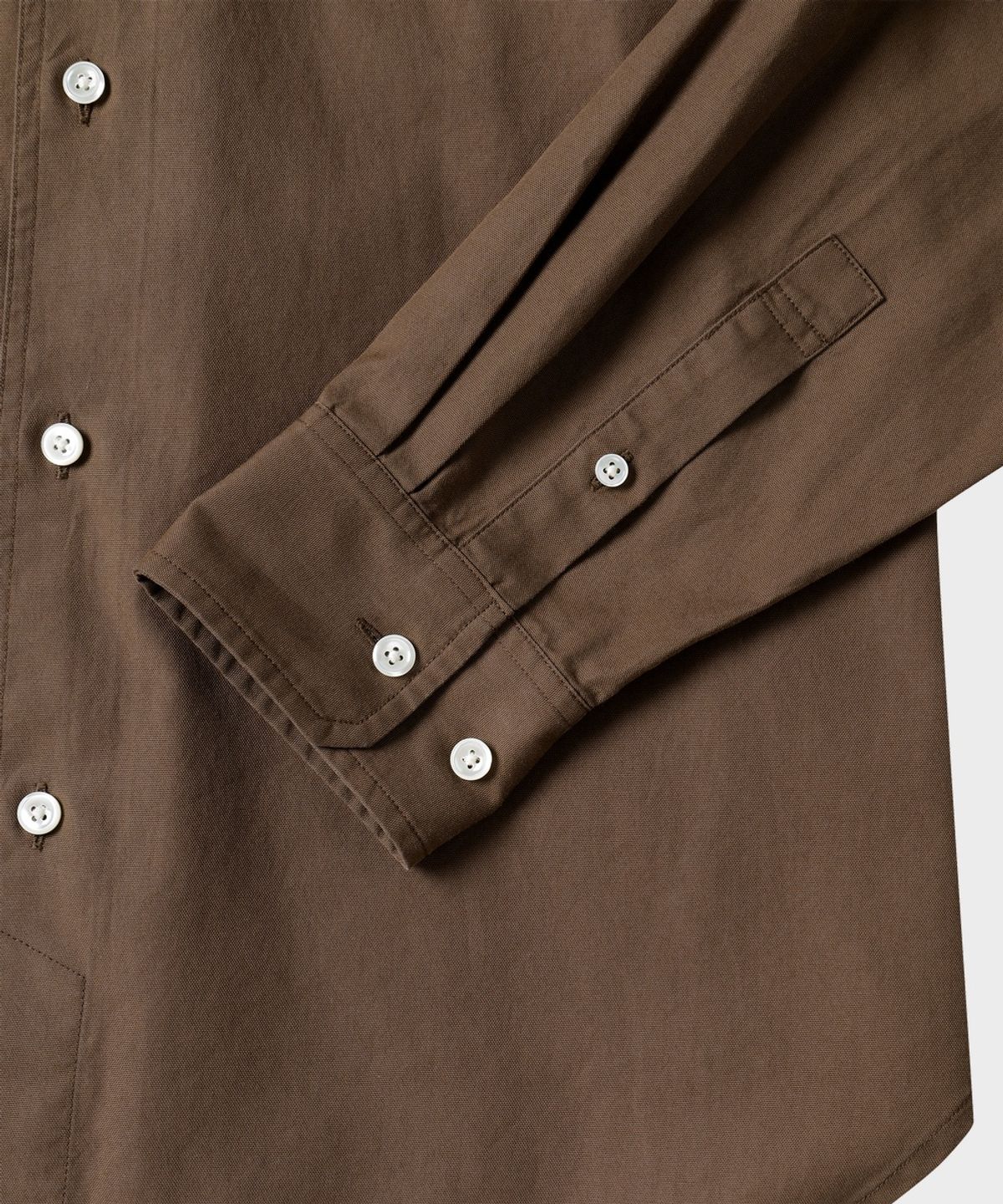 테일던(TAILDERN) Miles Cotton Button Down Shirts Brown