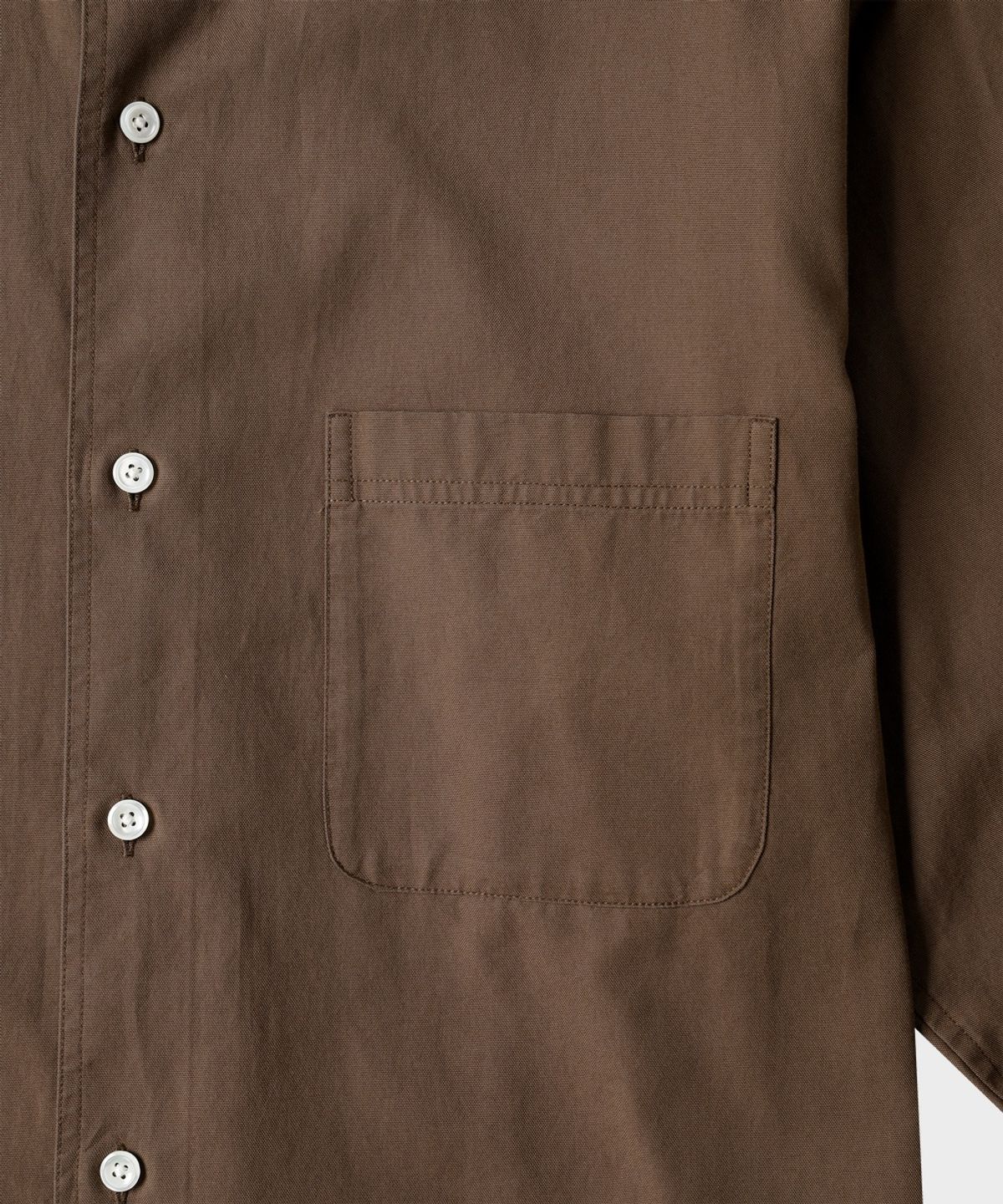 테일던(TAILDERN) Miles Cotton Button Down Shirts Brown