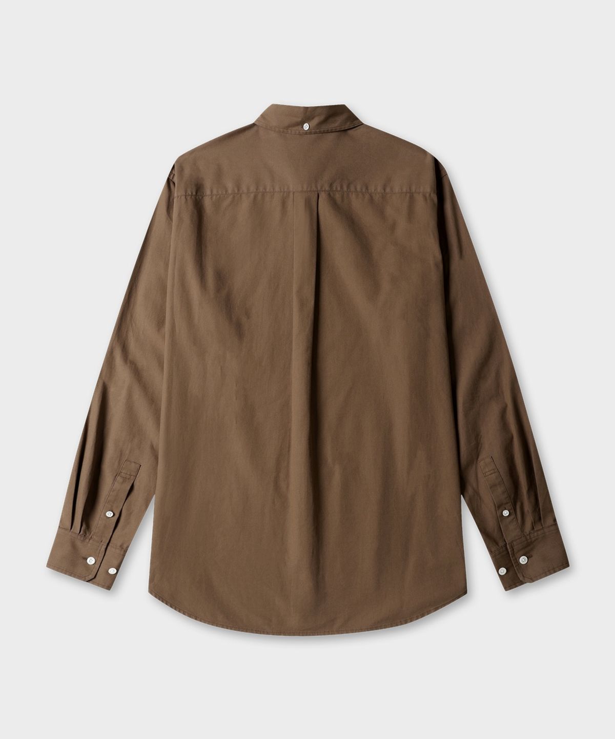 테일던(TAILDERN) Miles Cotton Button Down Shirts Brown