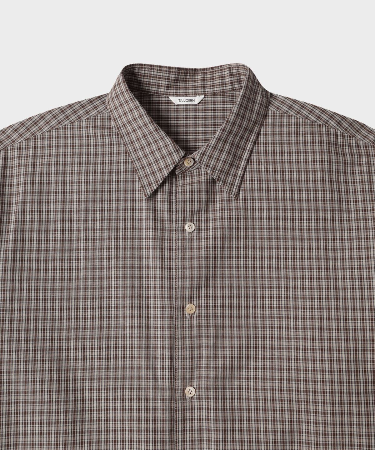 테일던(TAILDERN) Grant Flannel Shirts Brown