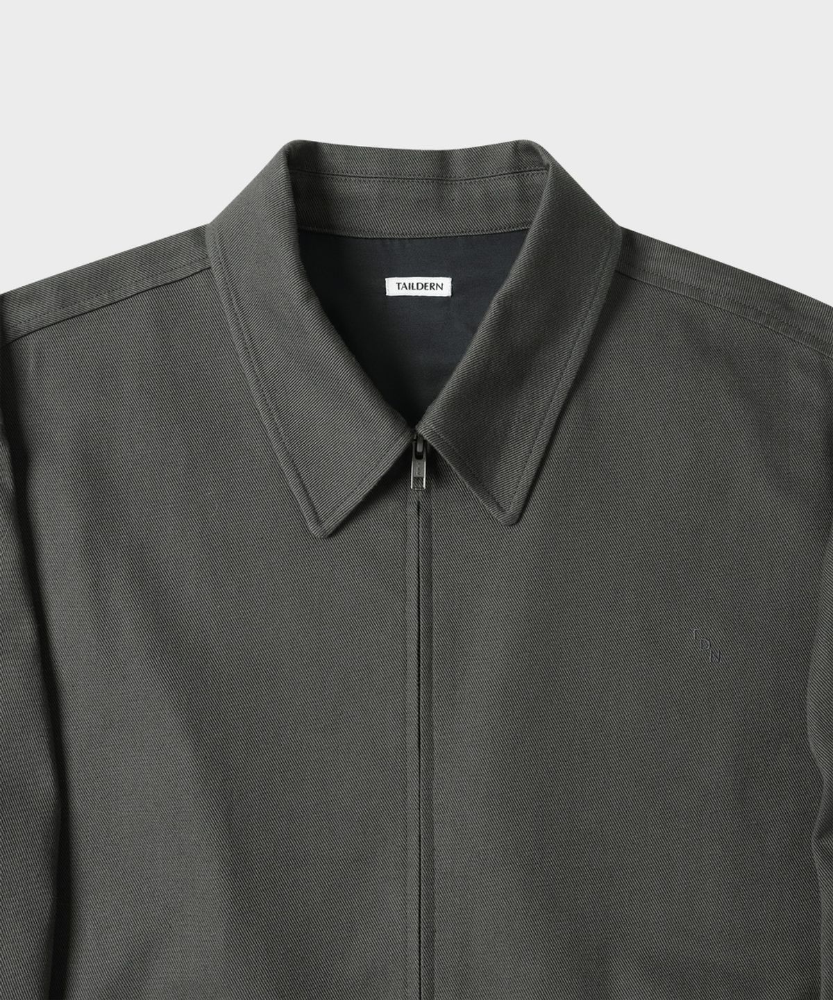 테일던(TAILDERN) Pedro Cotton Linen Drizzler Jacket Dark Grey