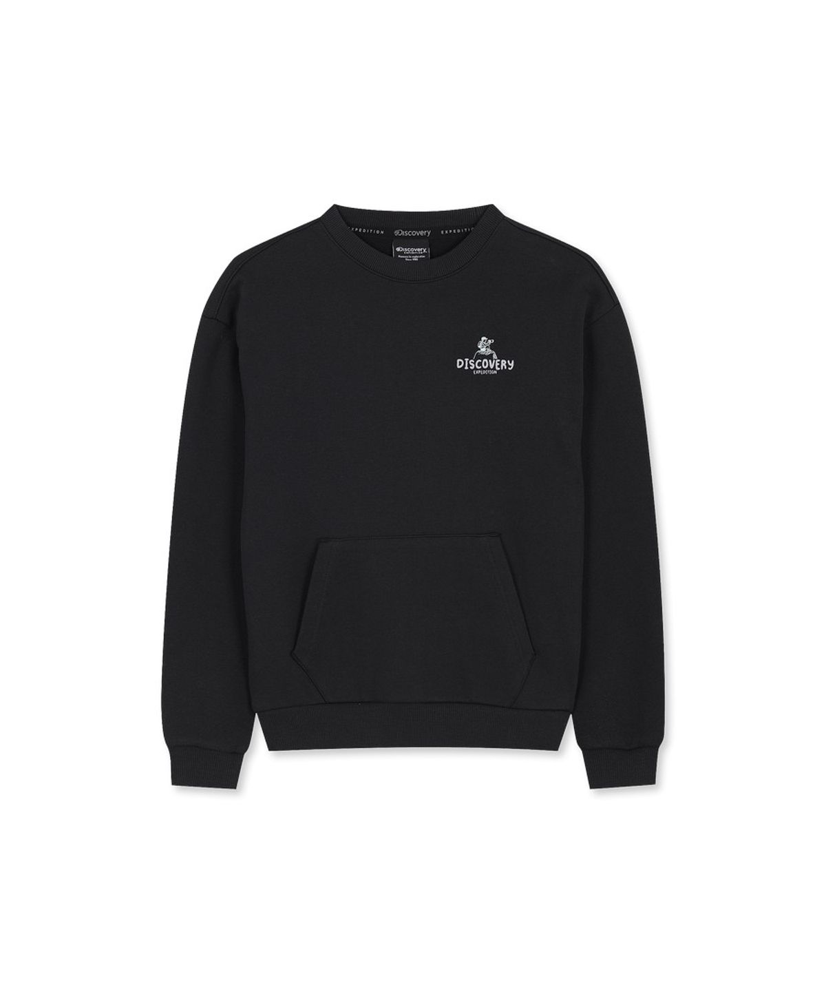 디스커버리 키즈(DISCOVERY KIDS) 키즈 그래픽 맨투맨-조거팬츠 2SET (BLACK)