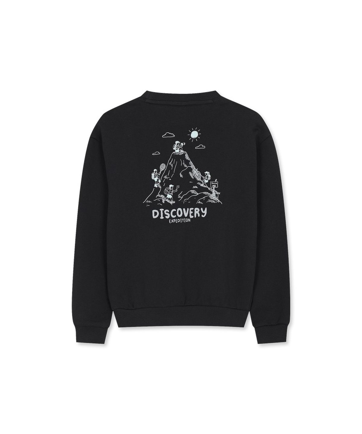 디스커버리 키즈(DISCOVERY KIDS) 키즈 그래픽 맨투맨-조거팬츠 2SET (BLACK)