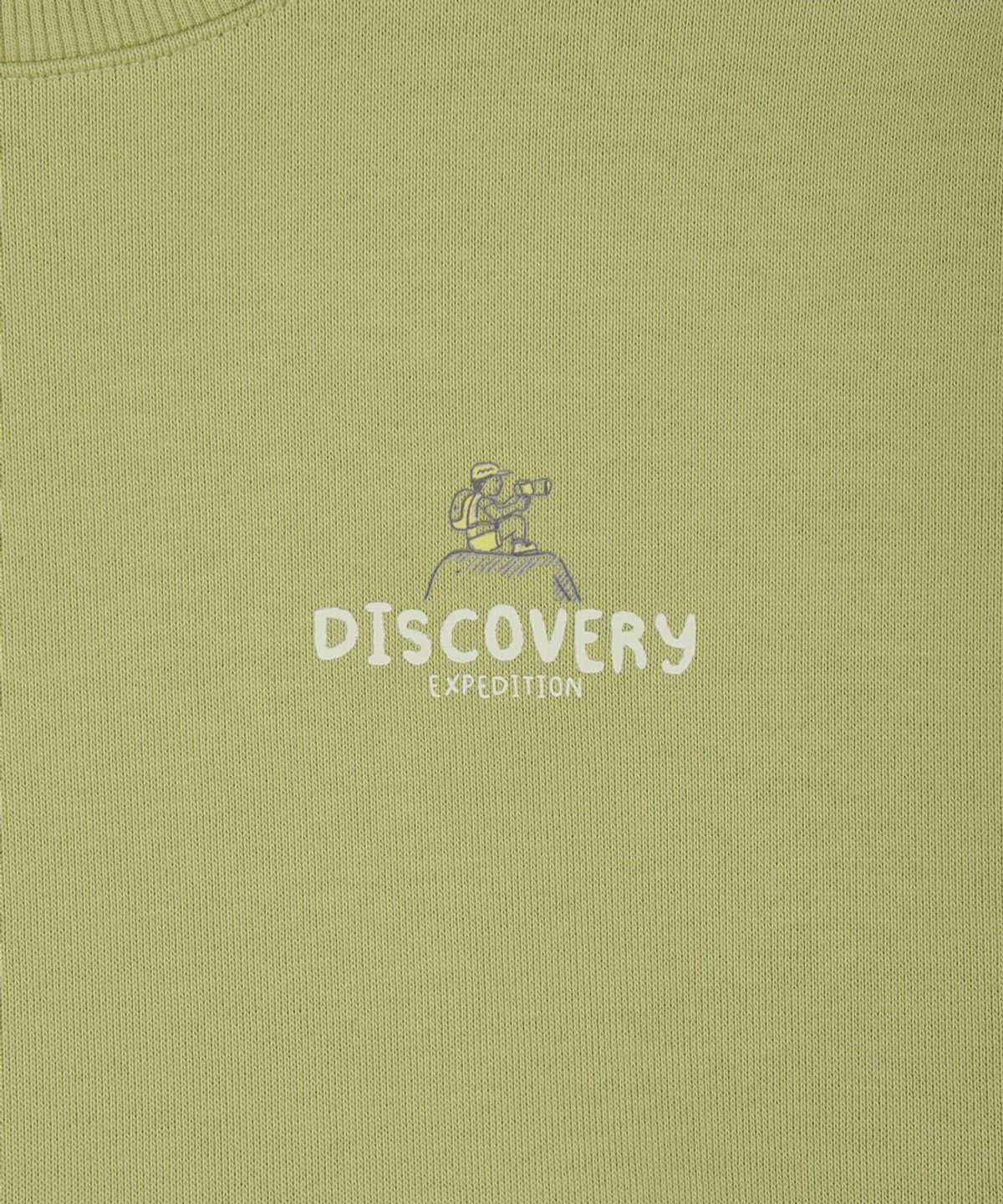 디스커버리 키즈(DISCOVERY KIDS) 키즈 그래픽 맨투맨-조거팬츠 2SET (YELLOW GREEN)