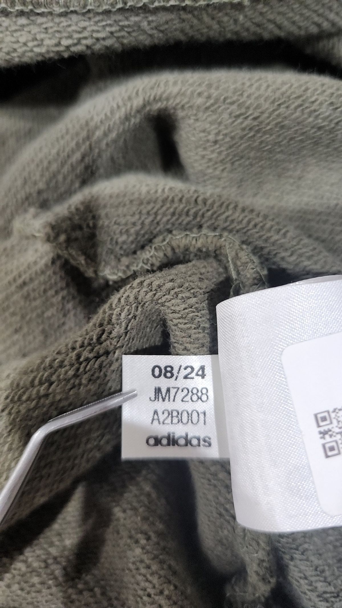아디다스(ADIDAS) 워시드 크루 맨투맨 - 올리브 / JM7288 L