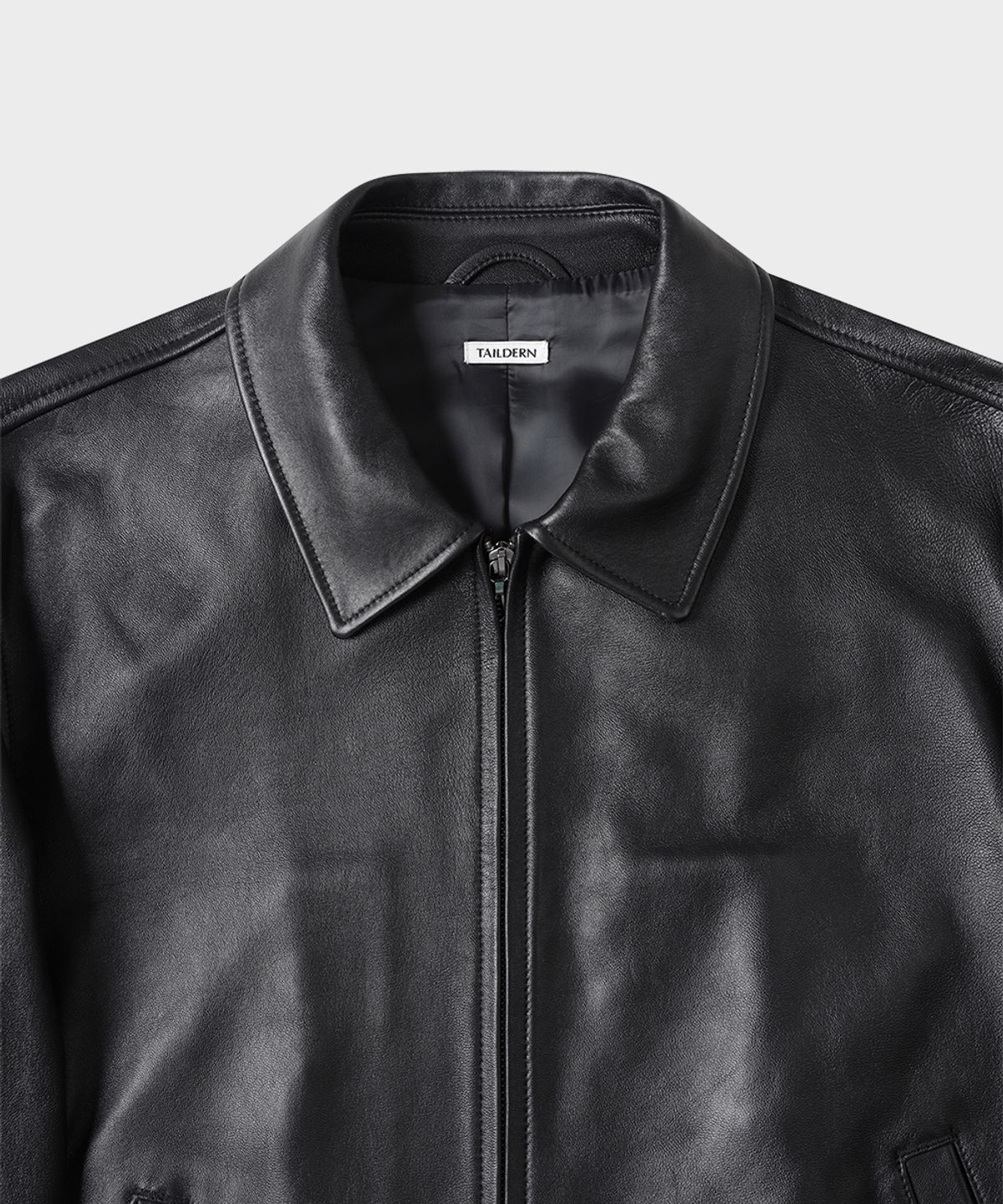테일던(TAILDERN) Pattinson Leather Jacket Black