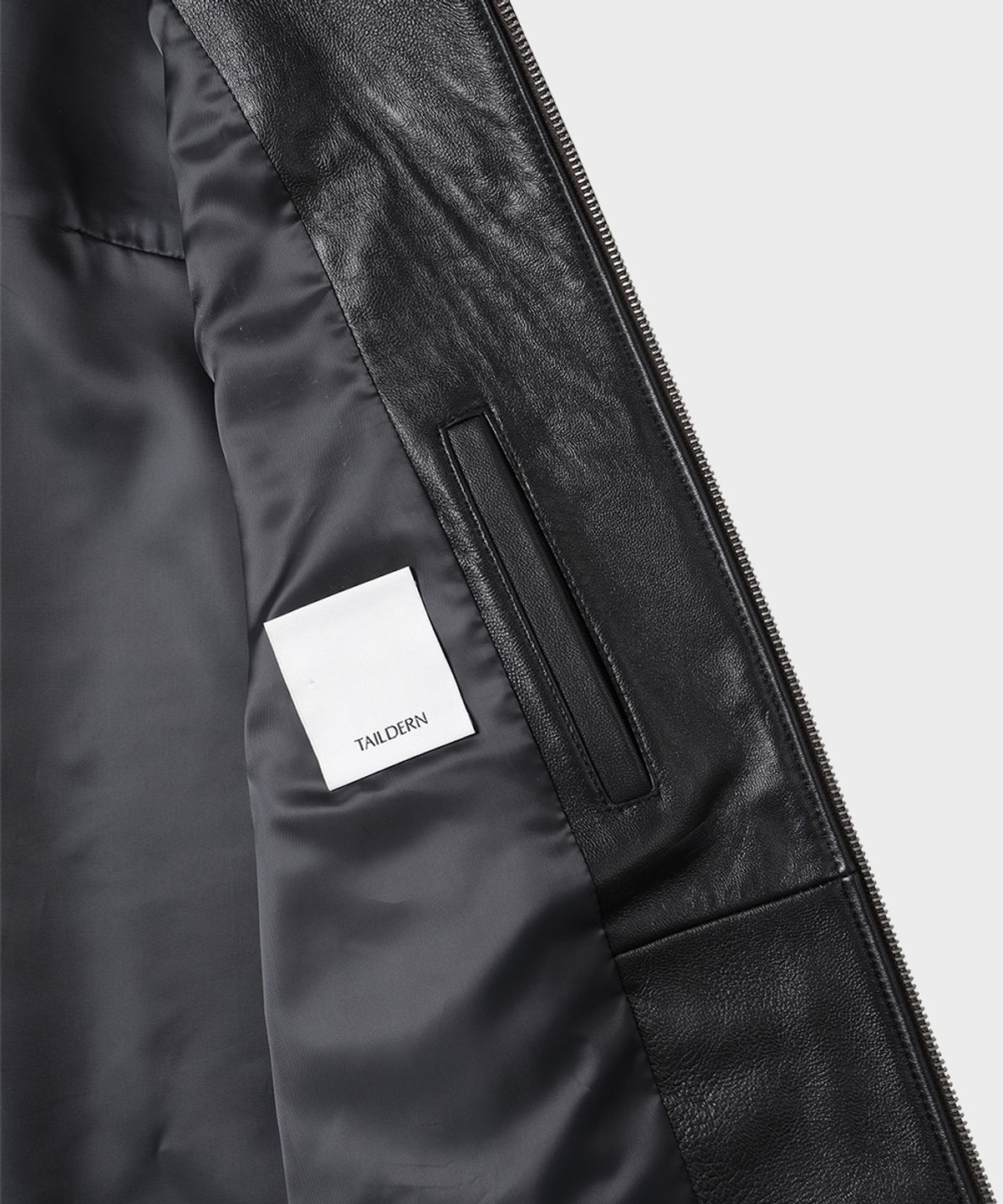 테일던(TAILDERN) Pattinson Leather Jacket Black