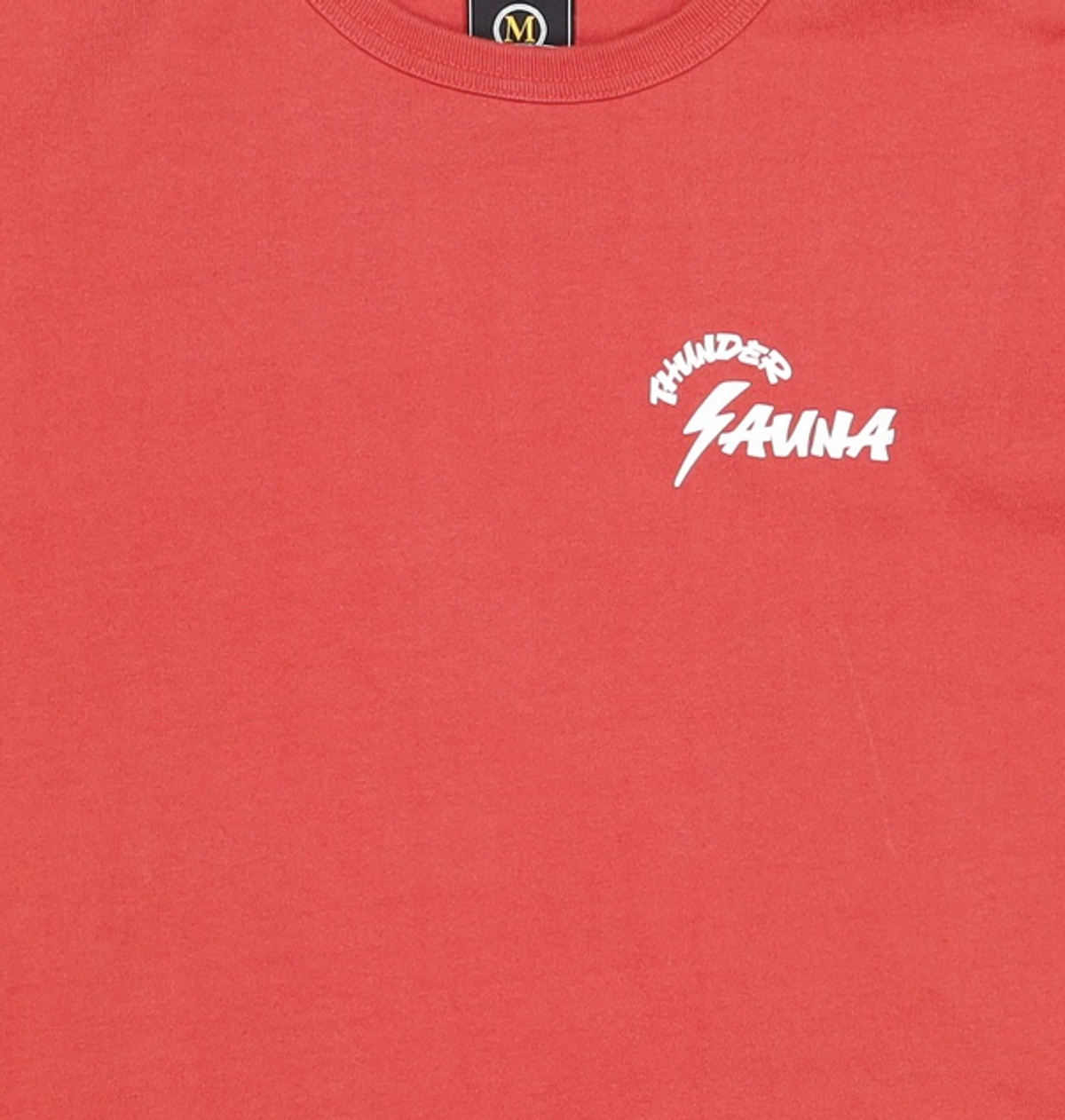 프리즘웍스(FRIZMWORKS) THUNDER SAUNA LOGO TEE _ BRICK RED M