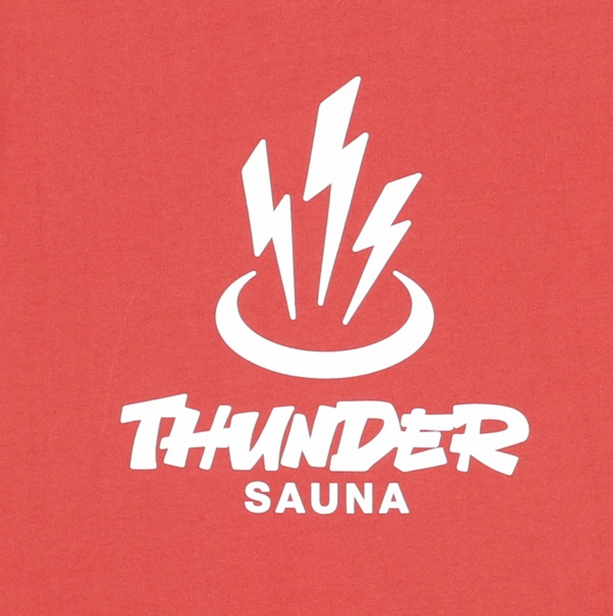 프리즘웍스(FRIZMWORKS) THUNDER SAUNA LOGO TEE _ BRICK RED M