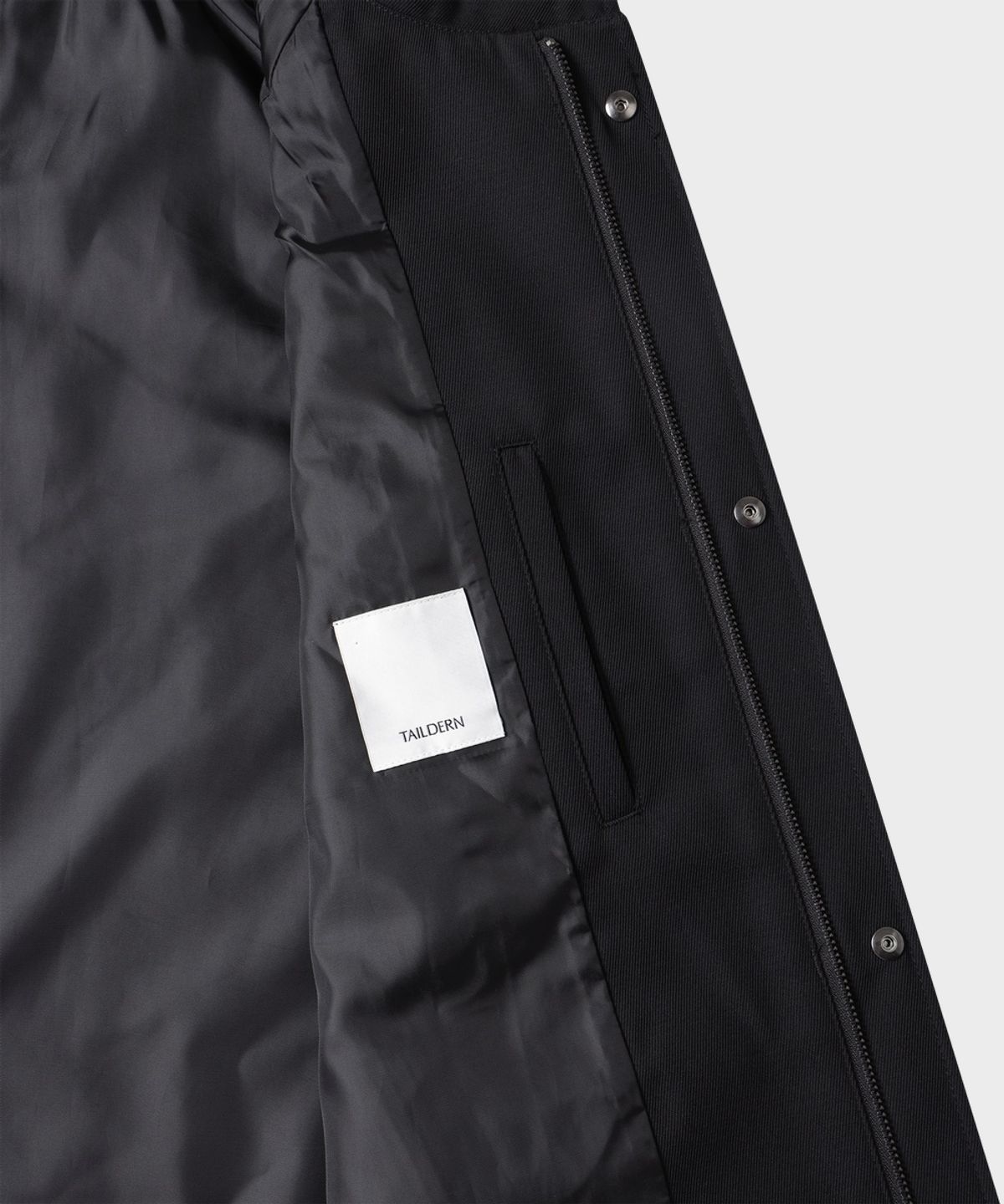테일던(TAILDERN) Mads Half Wool Utility Parka Black