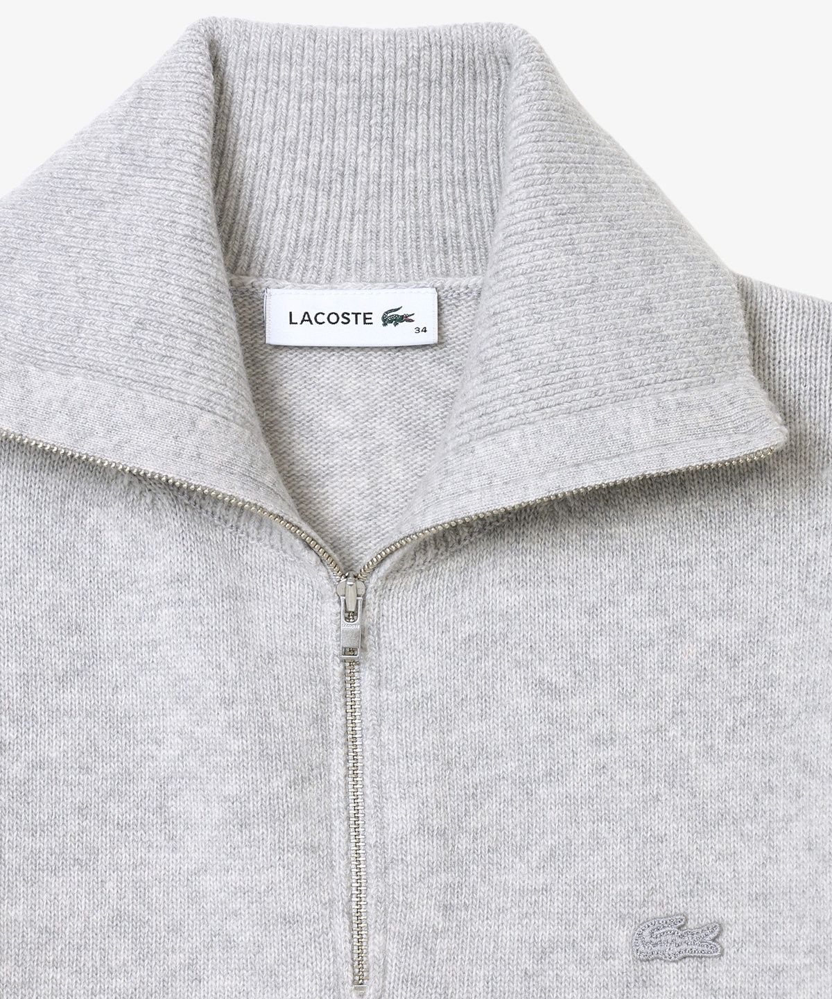 라코스테(LACOSTE) 여성 스트라이프 하프집업 스웨터 AF924E-56N CCA