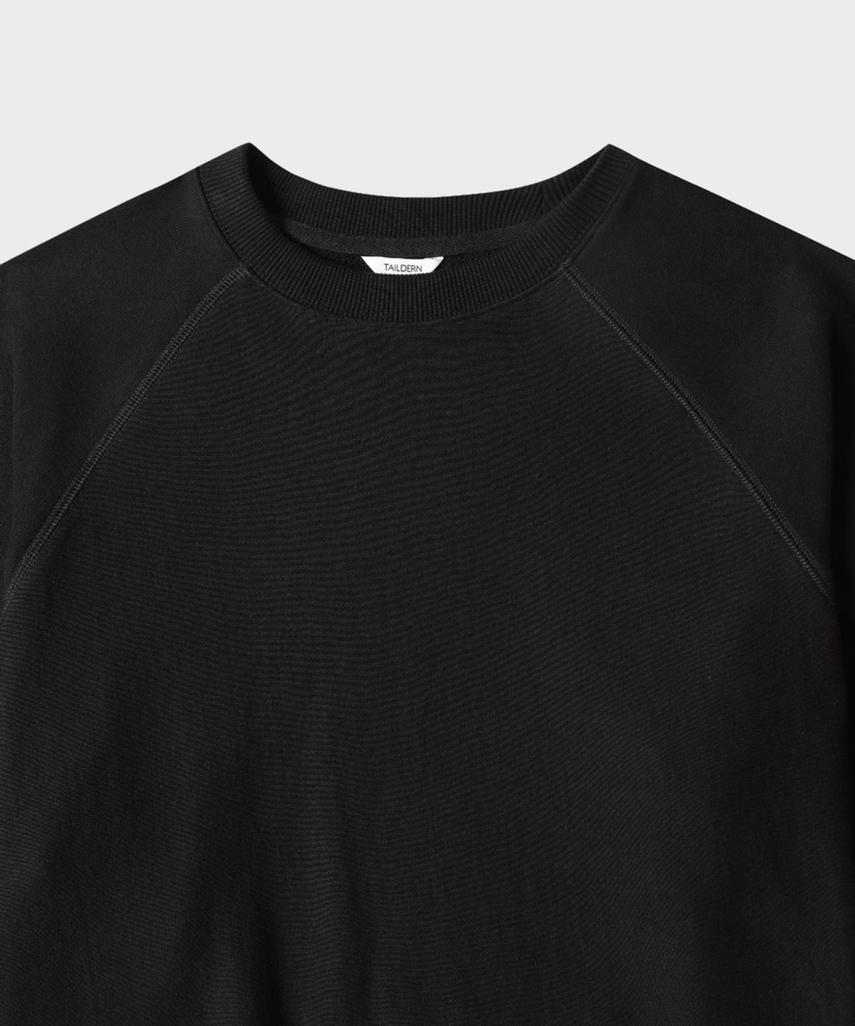 테일던(TAILDERN) Jonze Cotton Reglan Sweatshirts Black