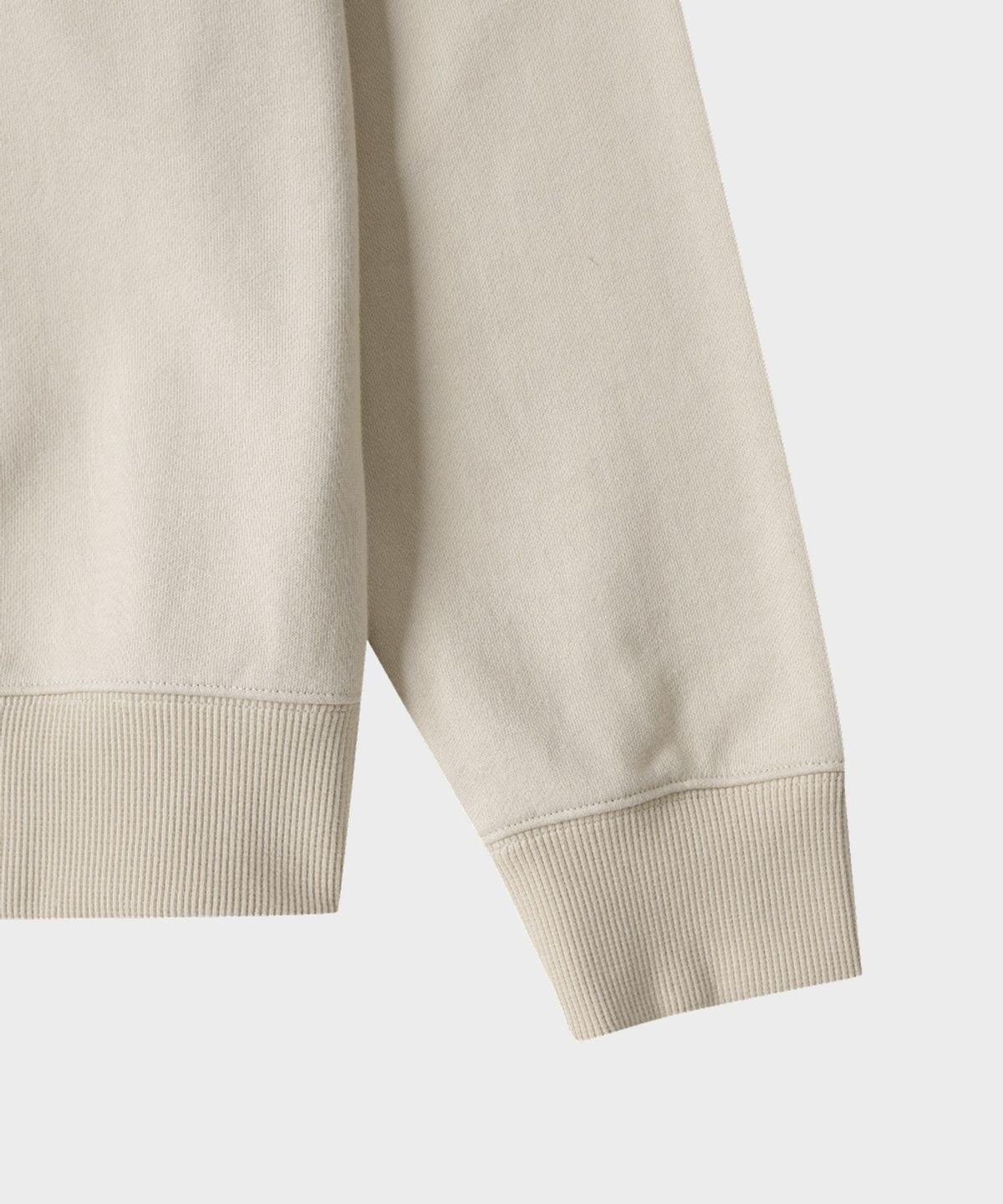 테일던(TAILDERN) Paul Cotton Quarter Zip-up Sweatshirts Beige