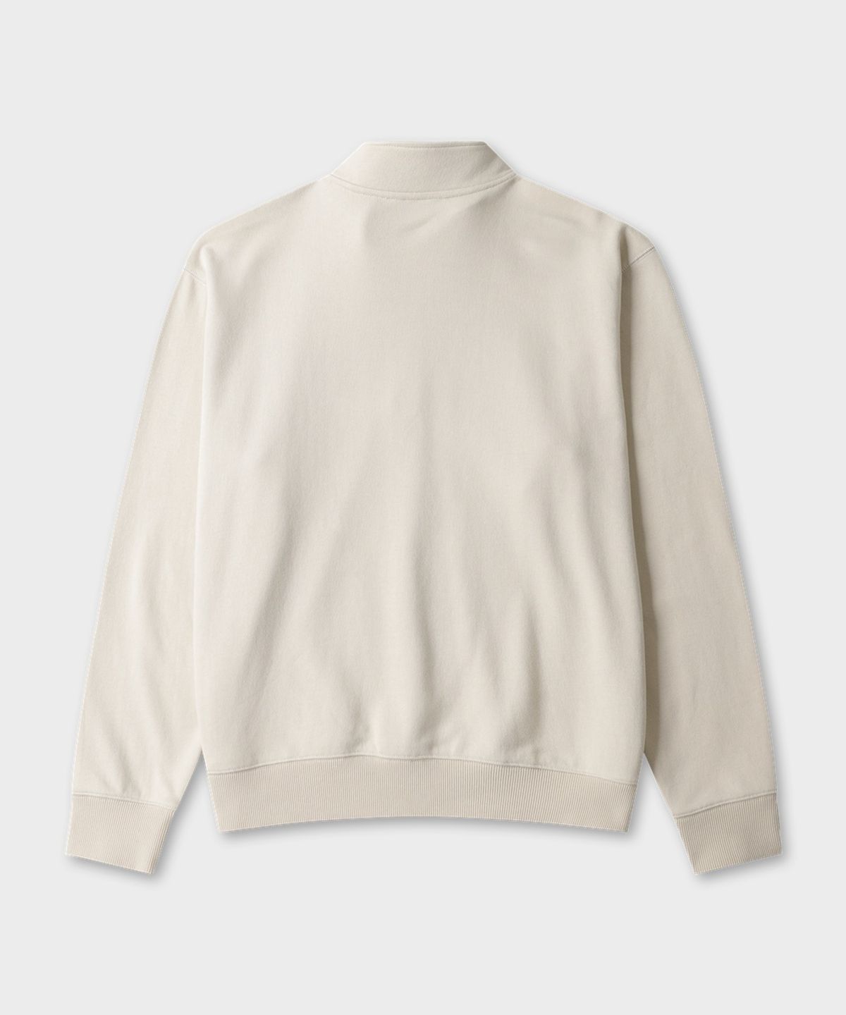 테일던(TAILDERN) Paul Cotton Quarter Zip-up Sweatshirts Beige