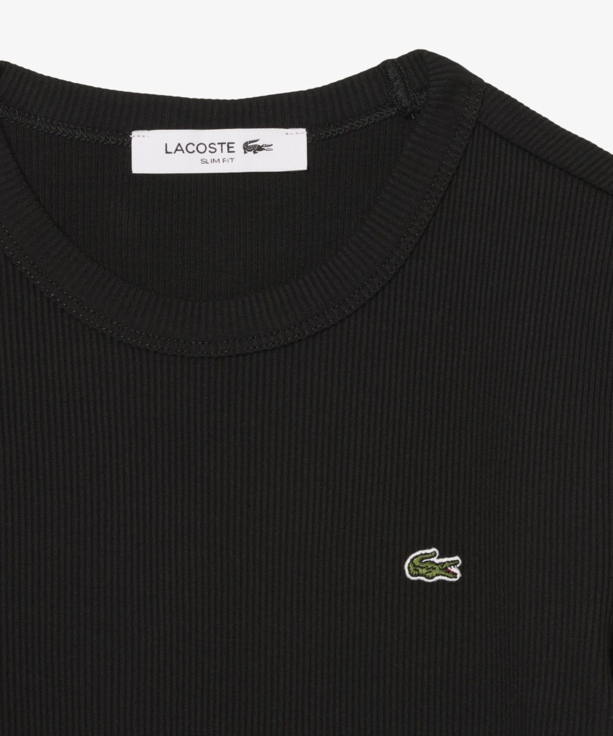 라코스테(LACOSTE) 여성 슬림핏 립조직 긴팔 티셔츠 TF1692-56N 031