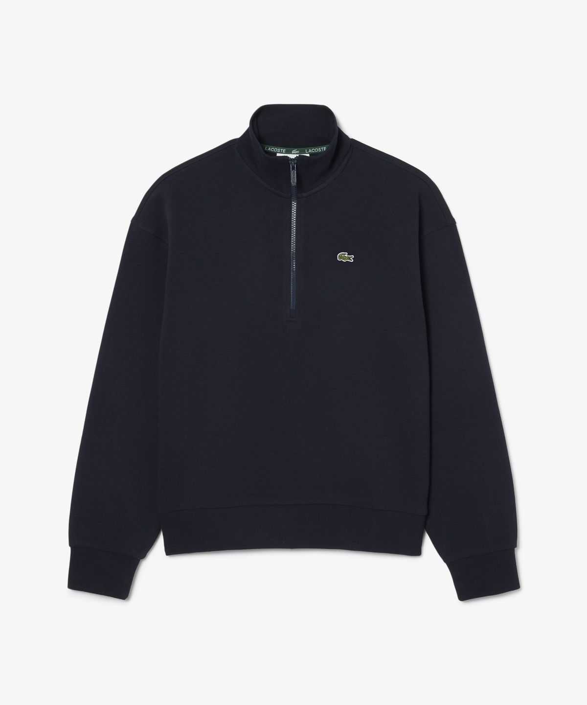 라코스테(LACOSTE) 여성 더블페이스 피케 하프집업 스웻셔츠 SF5271-56N HDE