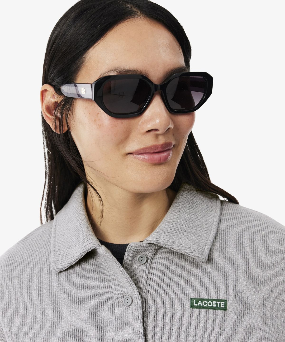 라코스테(LACOSTE) 여성 인터록 폴로카라 스웻셔츠 SF8368-56N CCA