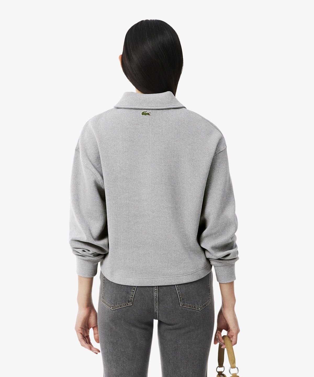 라코스테(LACOSTE) 여성 인터록 폴로카라 스웻셔츠 SF8368-56N CCA