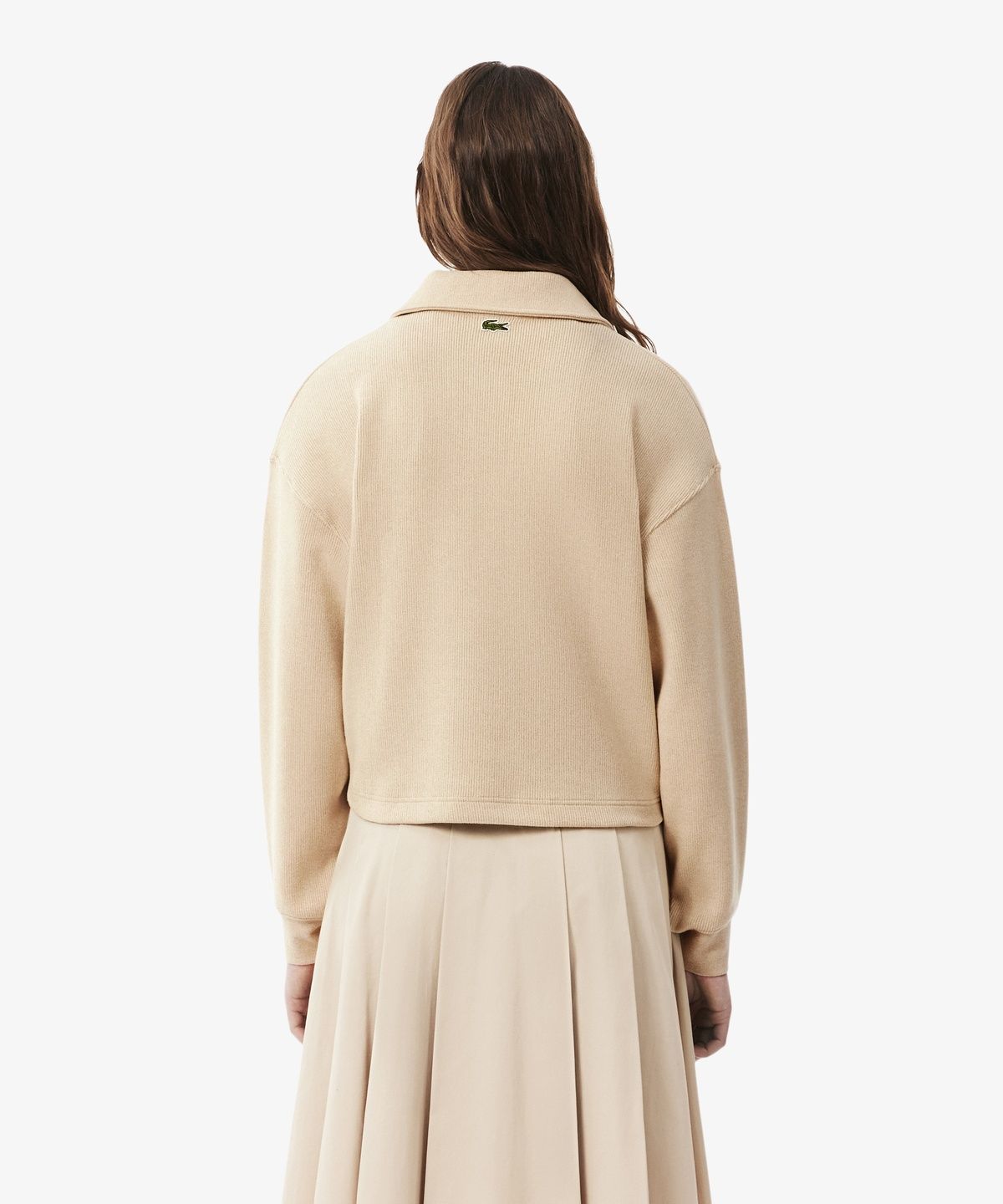 라코스테(LACOSTE) 여성 인터록 폴로카라 스웻셔츠 SF8368-56N U47
