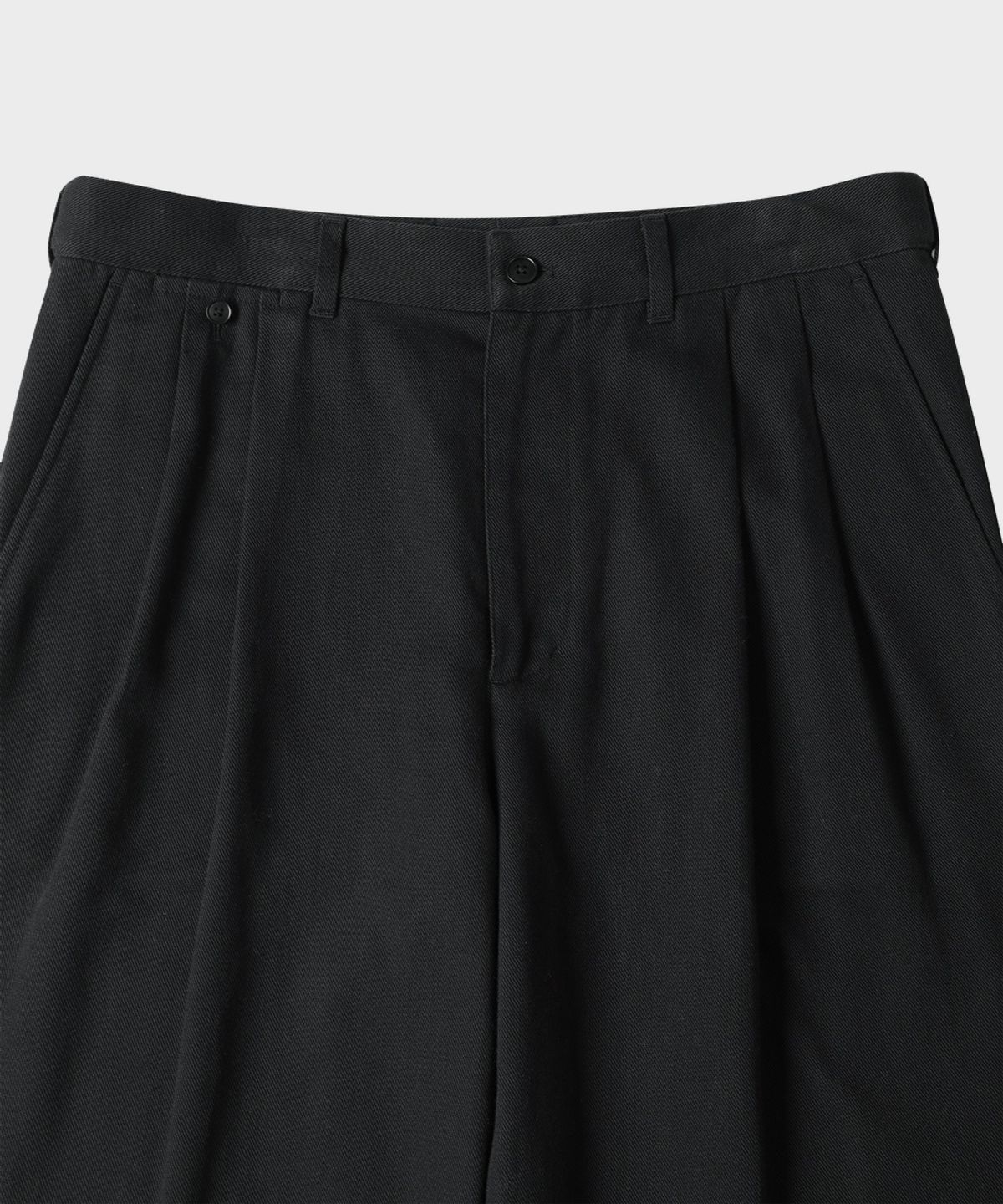 테일던(TAILDERN) Lynch Iconic Cotton Linen Wide Chino Pants Black