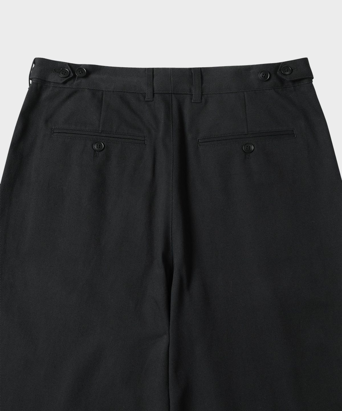 테일던(TAILDERN) Lynch Iconic Cotton Linen Wide Chino Pants Black
