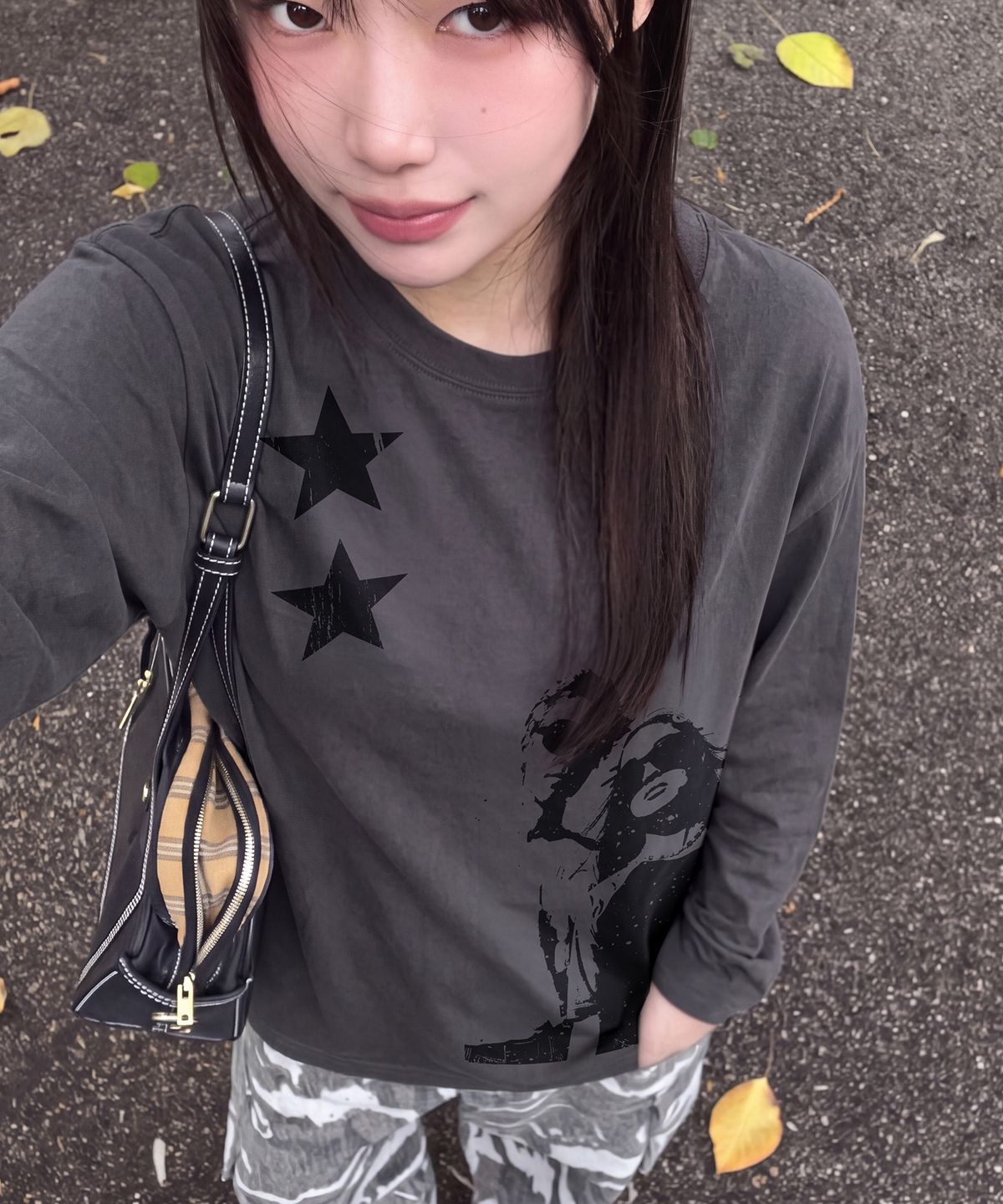 그레이버(GRAVER) [UNISEX]STAR2 롱슬리브 티셔츠_4color