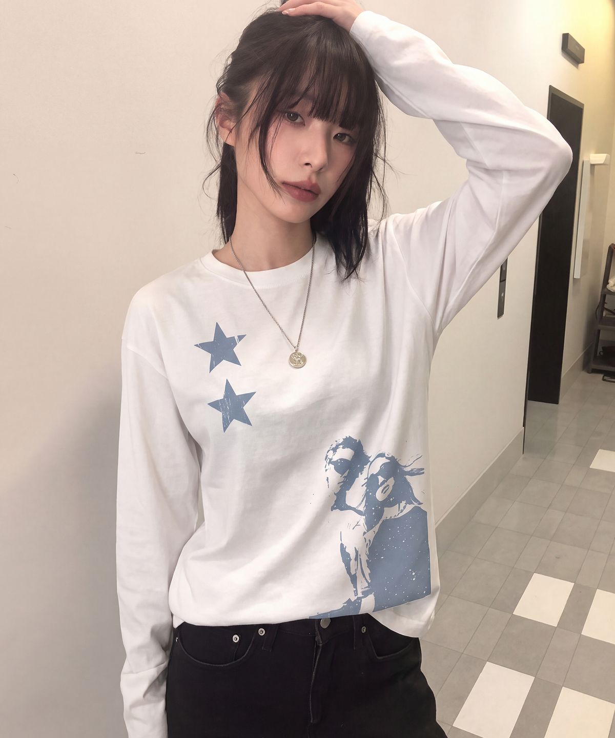 그레이버(GRAVER) [UNISEX]STAR2 롱슬리브 티셔츠_4color