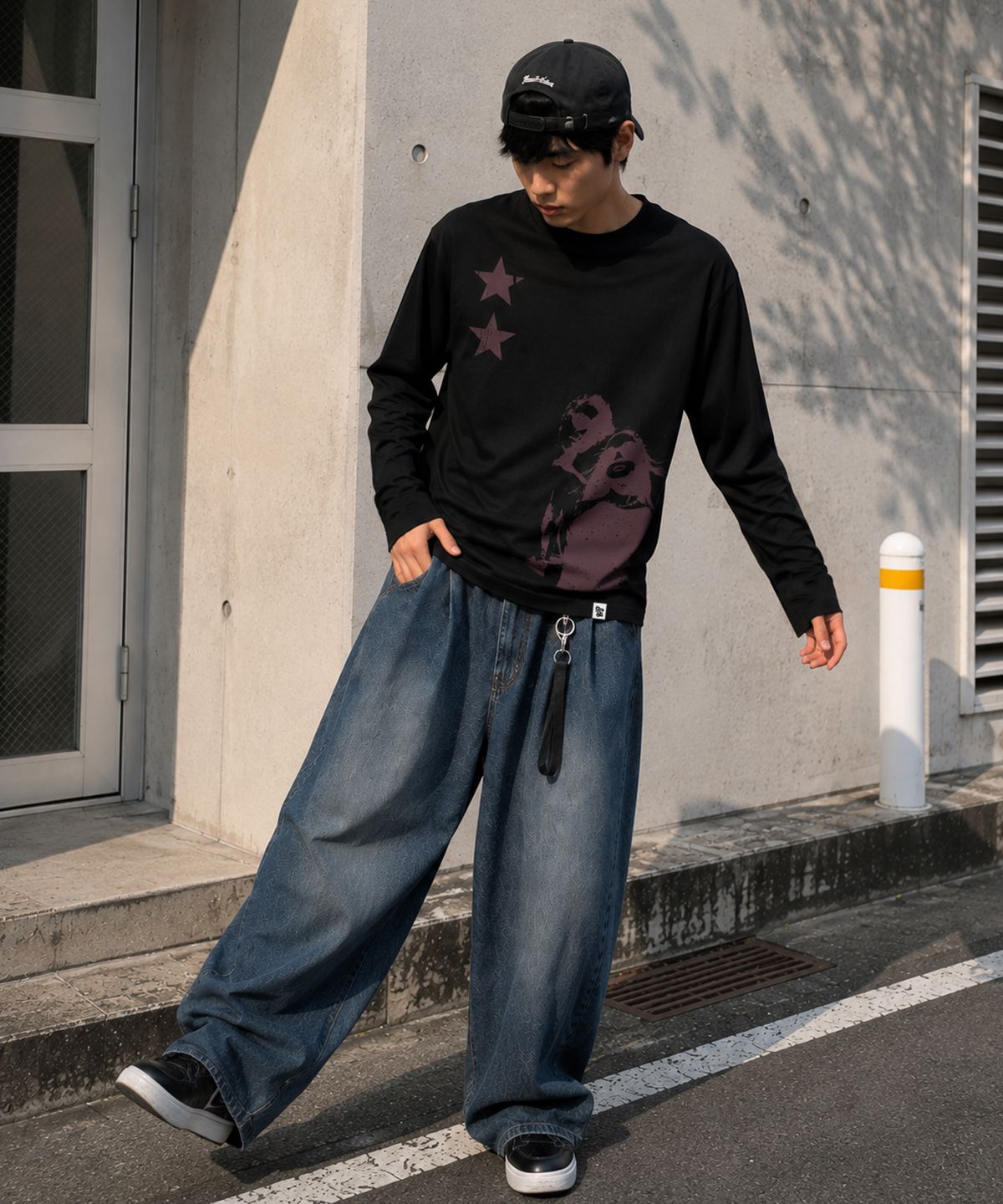 그레이버(GRAVER) [UNISEX]STAR2 롱슬리브 티셔츠_4color
