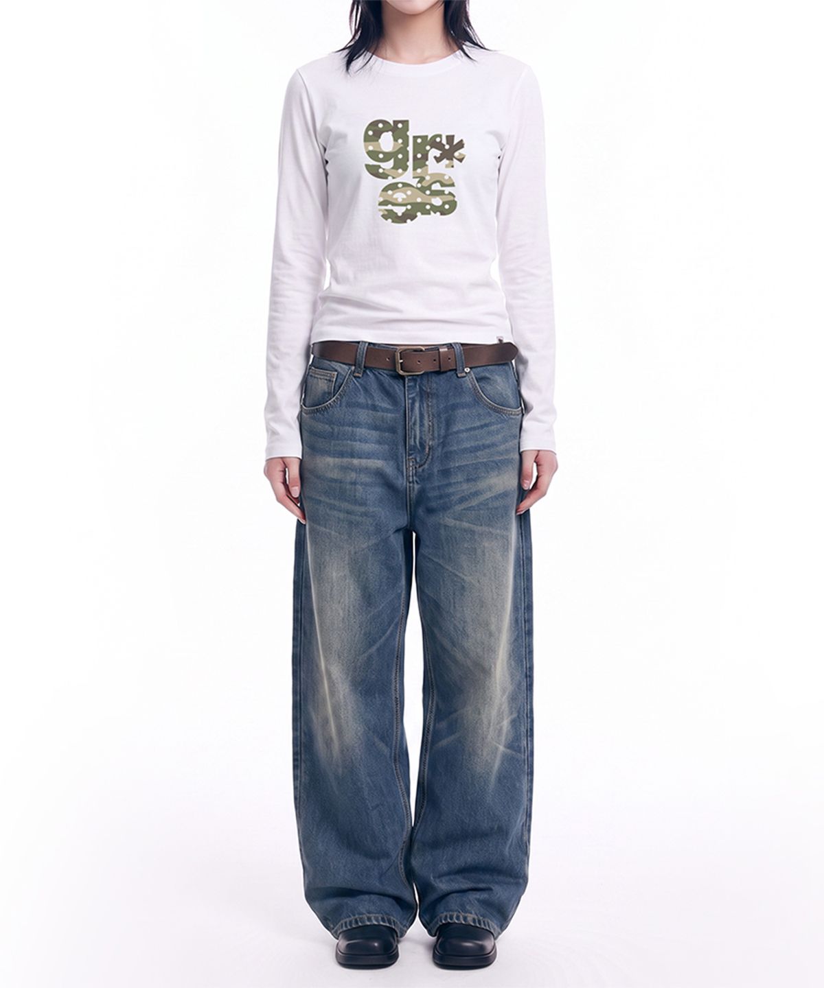 그레이버(GRAVER) [UNISEX]GRAE-S CAMO 롱슬리브 티셔츠_4color