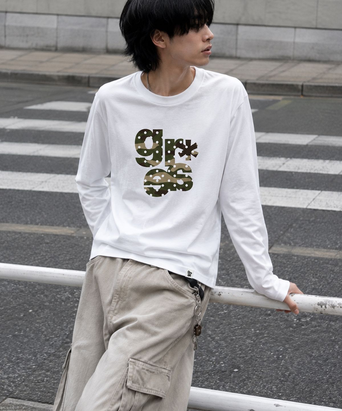 그레이버(GRAVER) [UNISEX]GRAE-S CAMO 롱슬리브 티셔츠_4color