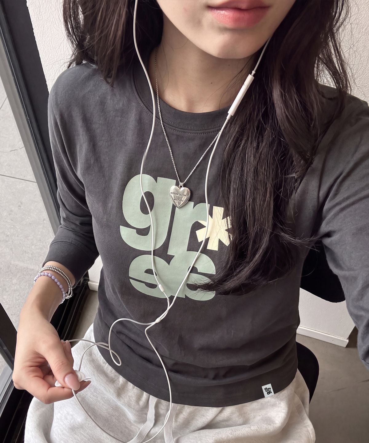 그레이버(GRAVER) [UNISEX]GRAE-S PASTEL 롱슬리브 티셔츠_3color