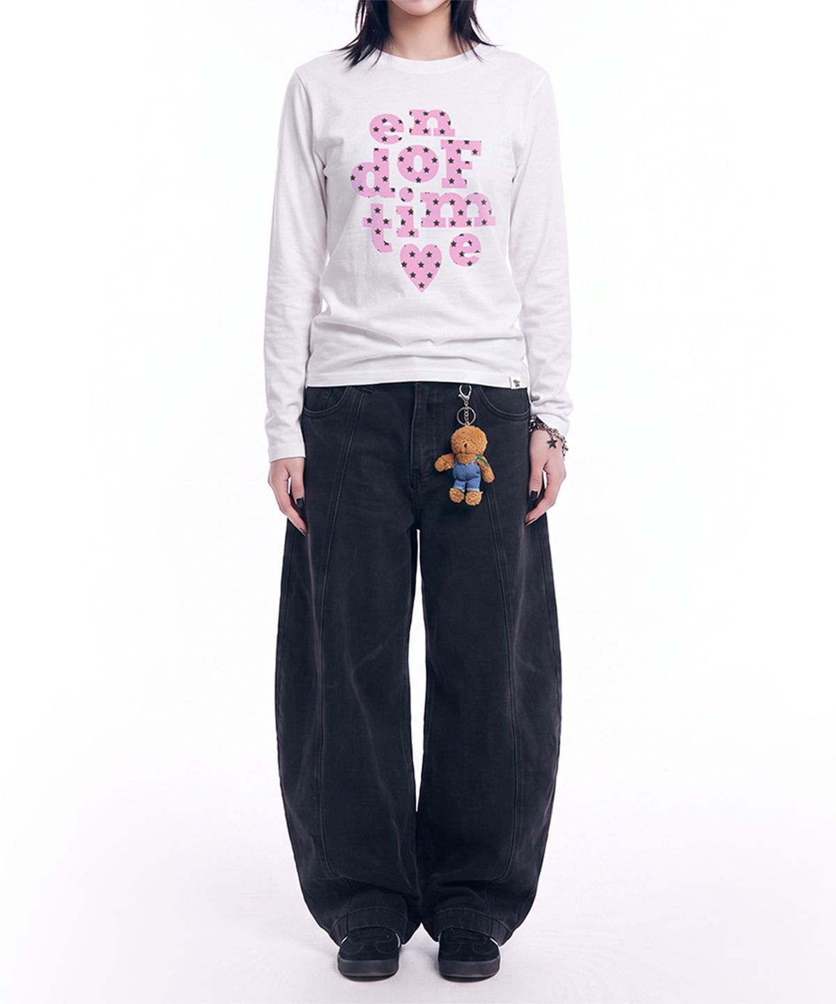 그레이버(GRAVER) [UNISEX]ENDOFTIME STARDOTS 롱슬리브 티셔츠_4color