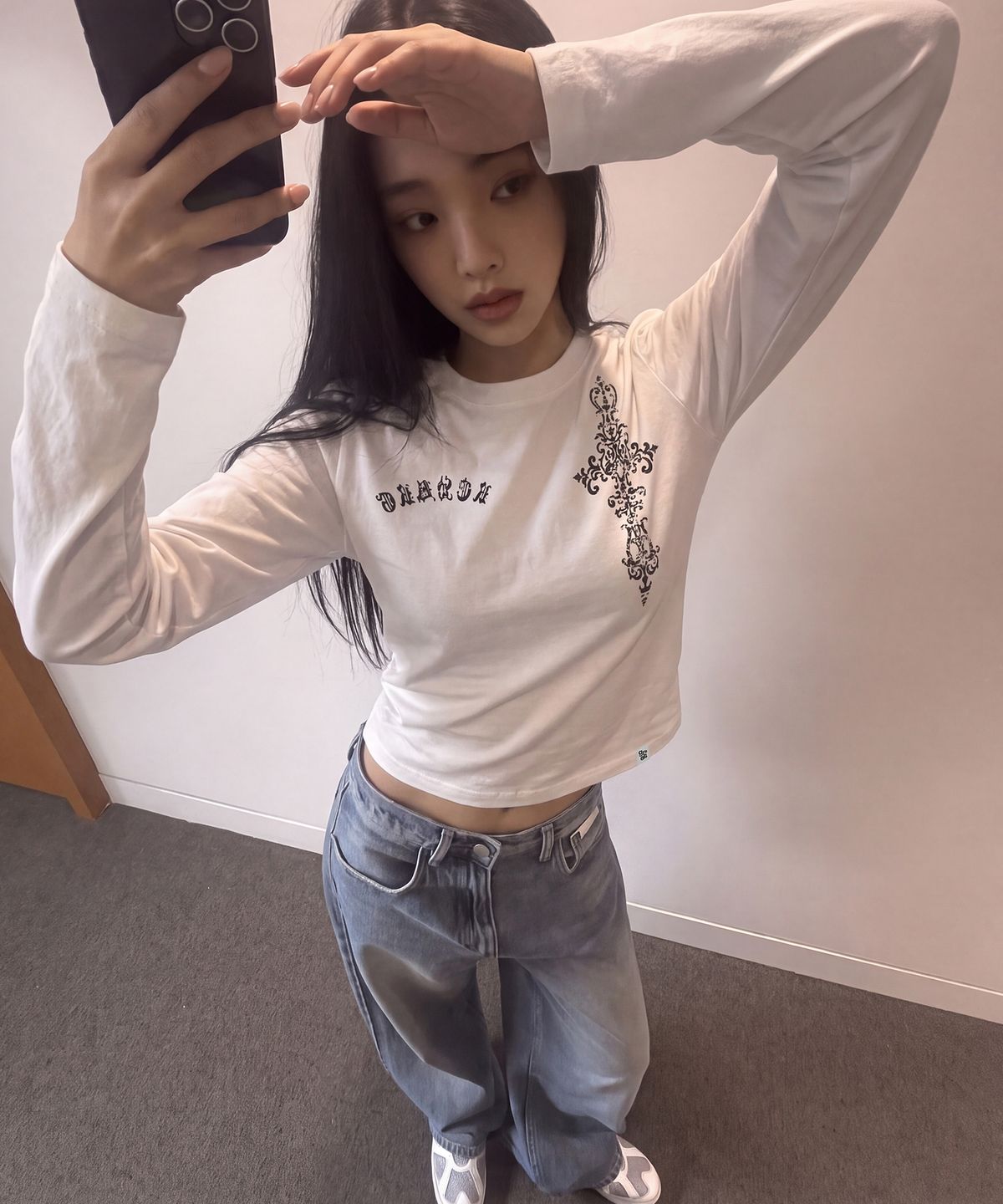 그레이버(GRAVER) [UNISEX]G SIM 롱슬리브 티셔츠_4color