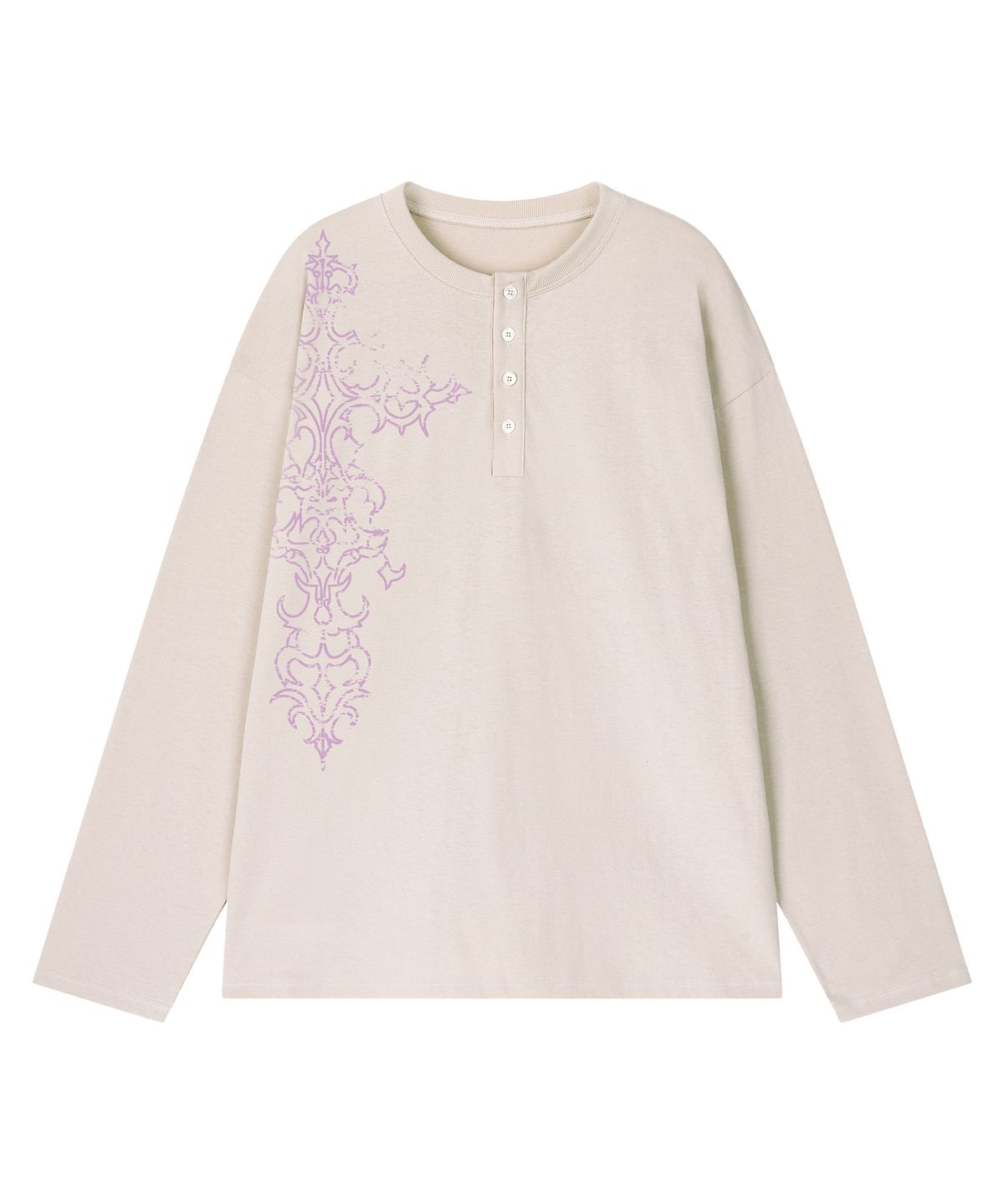 그레이버(GRAVER) [UNISEX]SIM SPIRIT 헨리넥 롱슬리브 티셔츠_3color