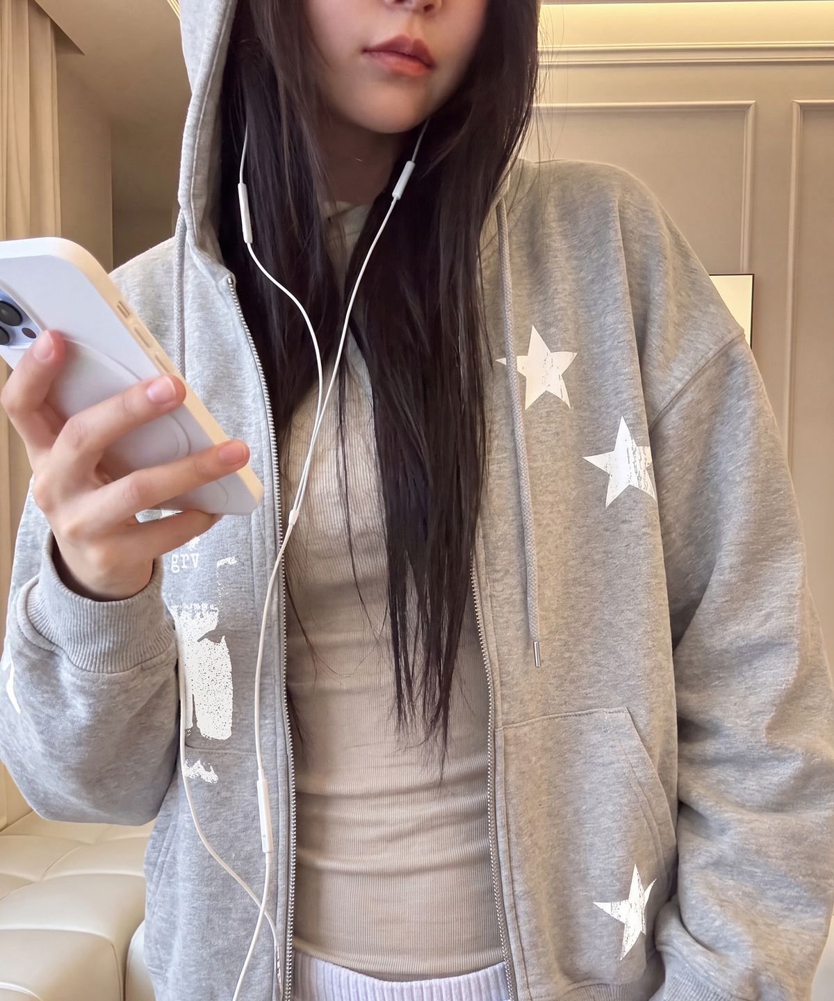 그레이버(GRAVER) [UNISEX]STAR3 후드집업_4color