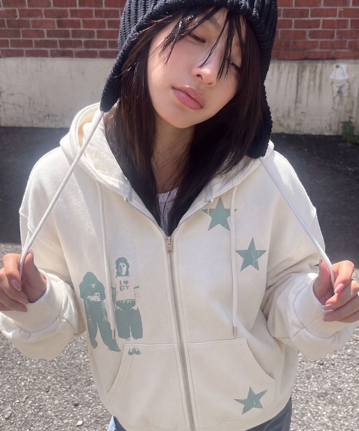 그레이버(GRAVER) [UNISEX]STAR3 후드집업_4color