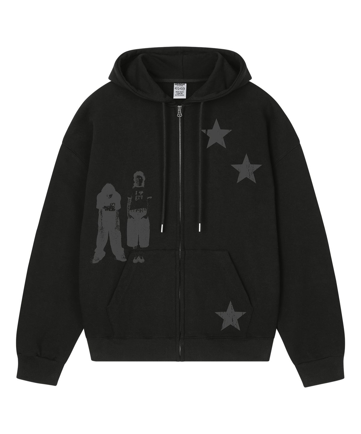 그레이버(GRAVER) [UNISEX]STAR3 후드집업_4color